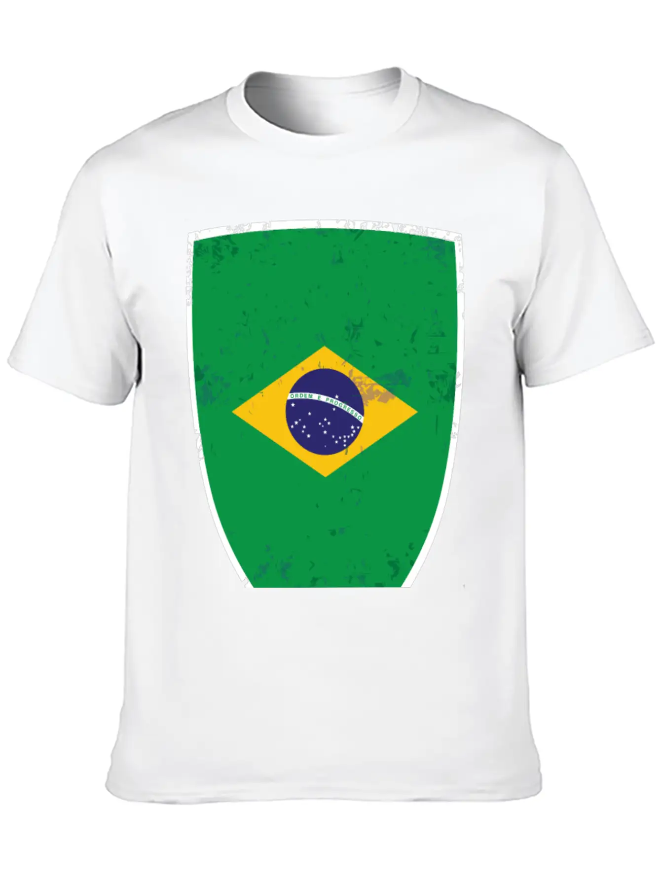 Flag Of Brazil Classic Cotton Tee – Unisex Comfort For Any Season