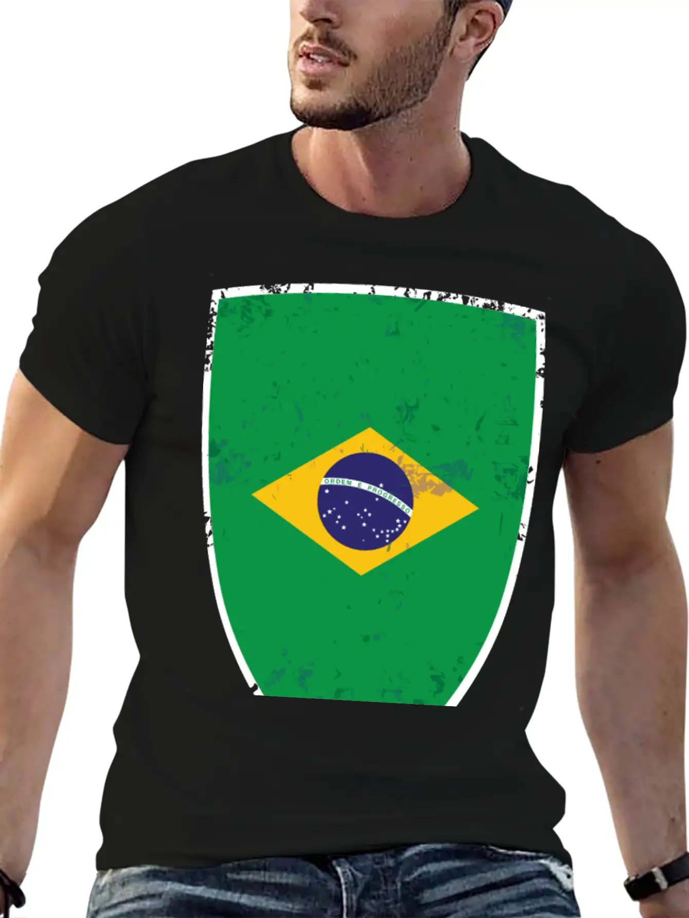 Flag Of Brazil Classic Cotton Tee – Unisex Comfort For Any Season
