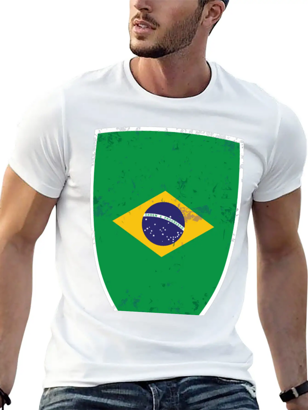 Flag Of Brazil Classic Cotton Tee – Unisex Comfort For Any Season