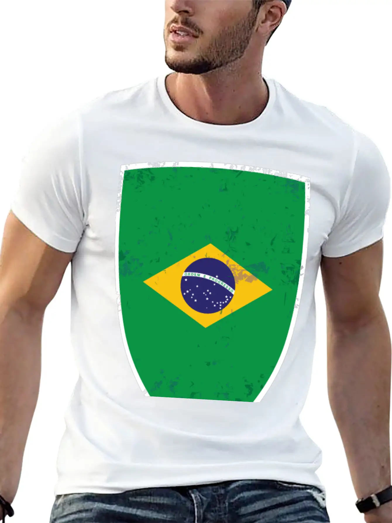 Flag Of Brazil Classic Cotton Tee – Unisex Comfort For Any Season