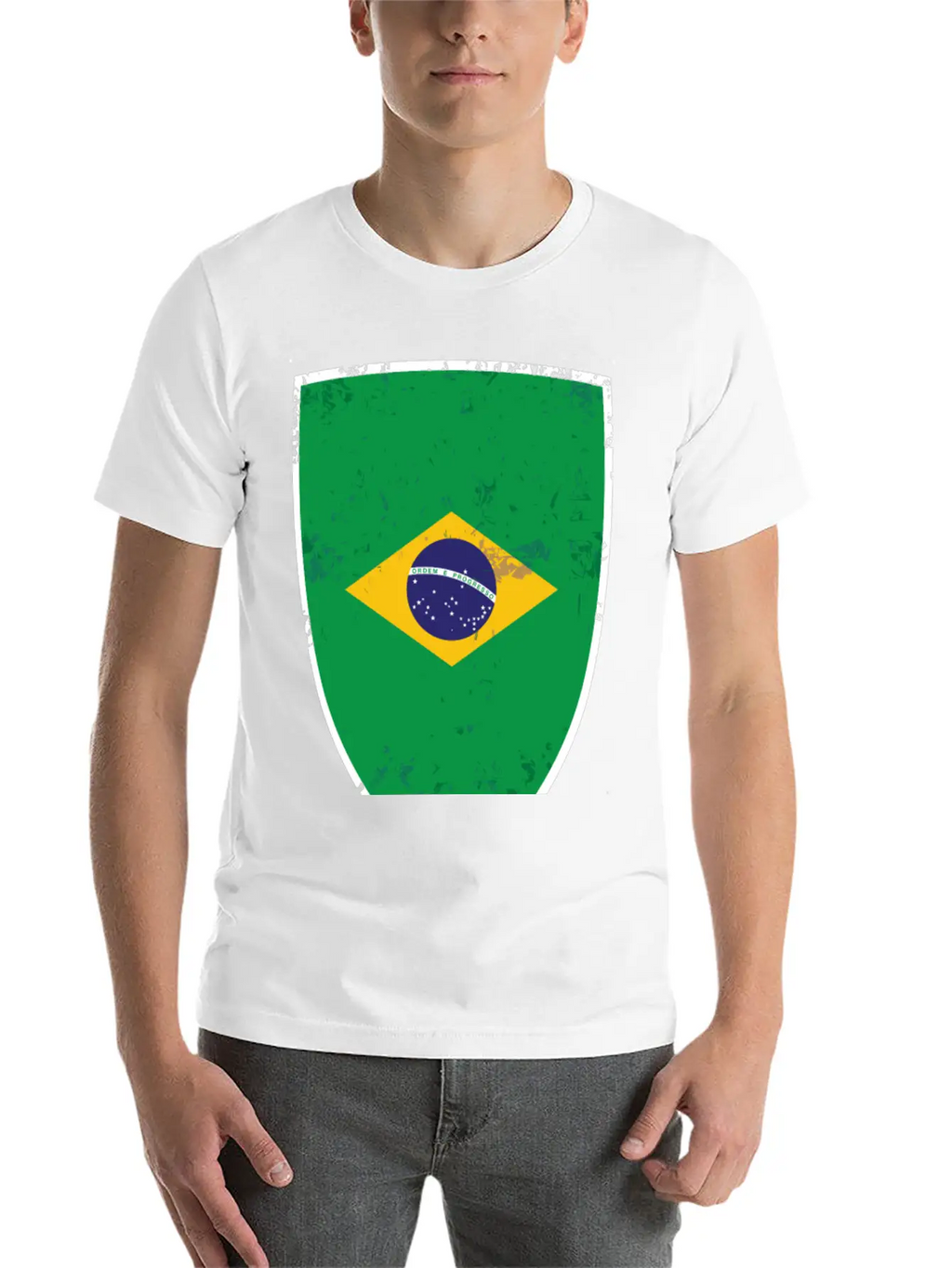 Flag Of Brazil Classic Cotton Tee – Unisex Comfort For Any Season