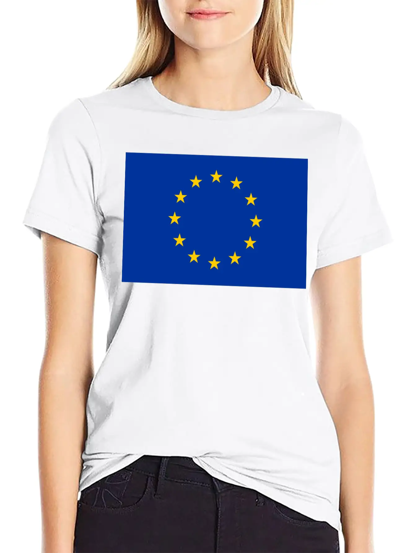 Flag Of Europe Breathable Graphic T-Shirt – Perfect For Casual Days