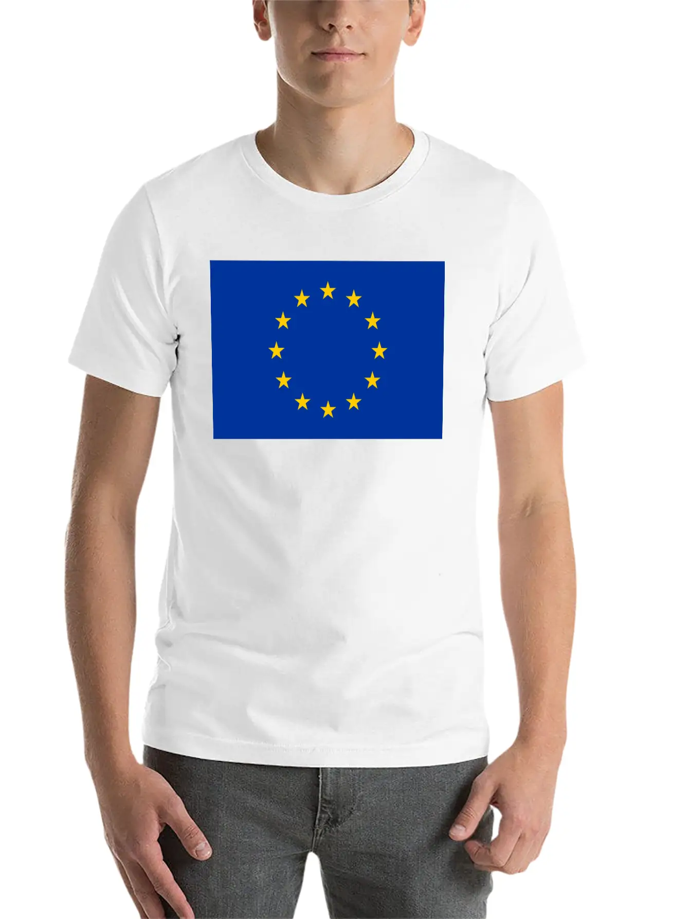 Flag Of Europe Breathable Graphic T-Shirt – Perfect For Casual Days