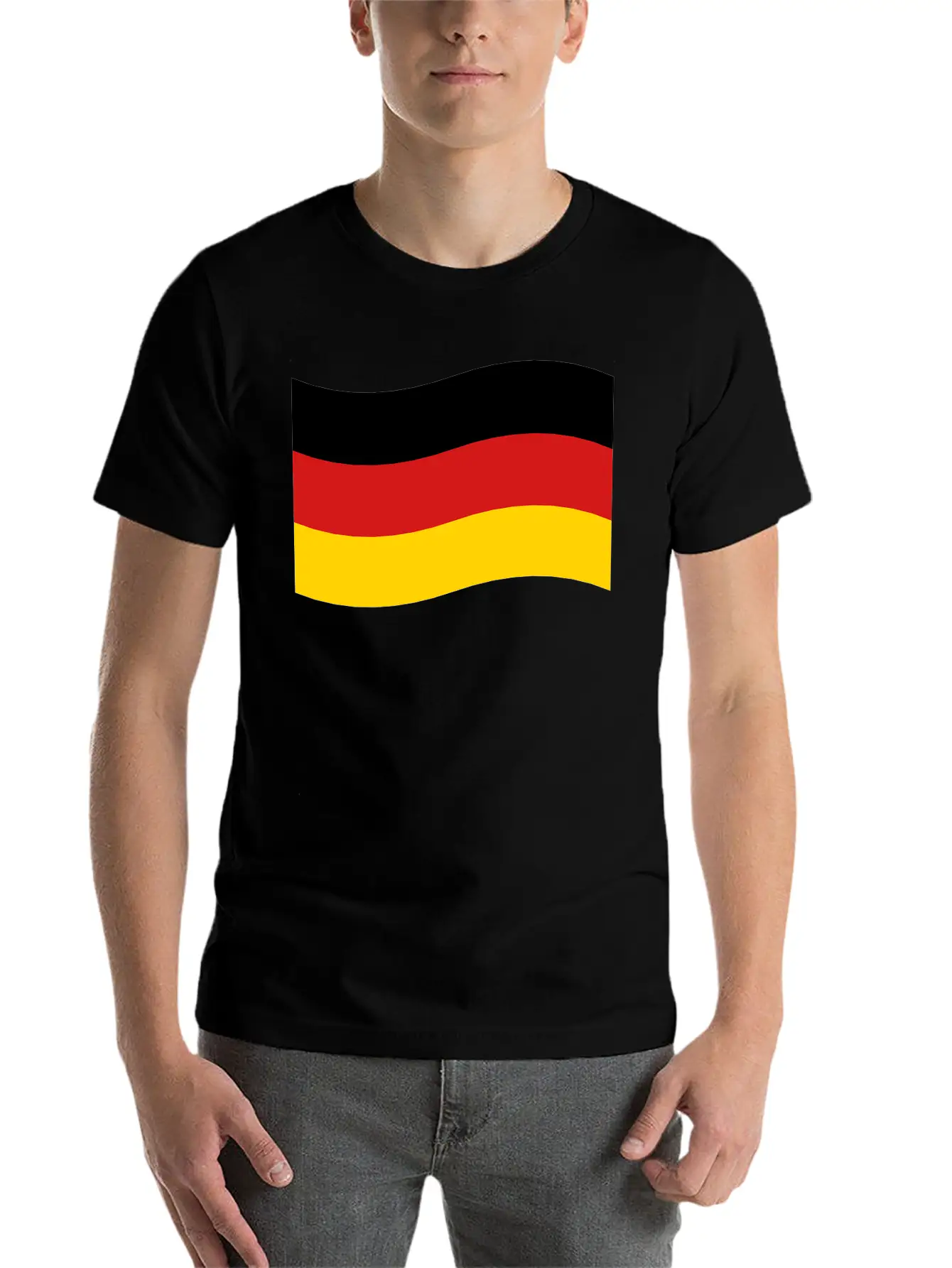 Flag Of Germany Breathable Graphic T-Shirt – Perfect For Casual Days