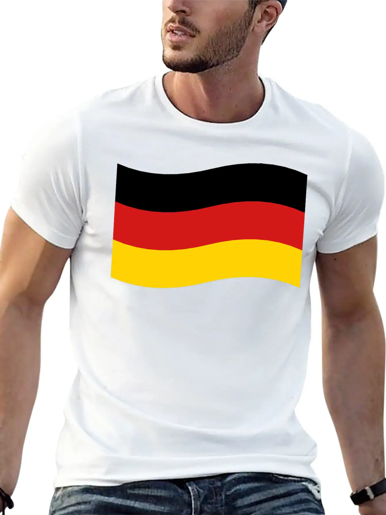 Flag Of Germany Breathable Graphic T-Shirt – Perfect For Casual Days