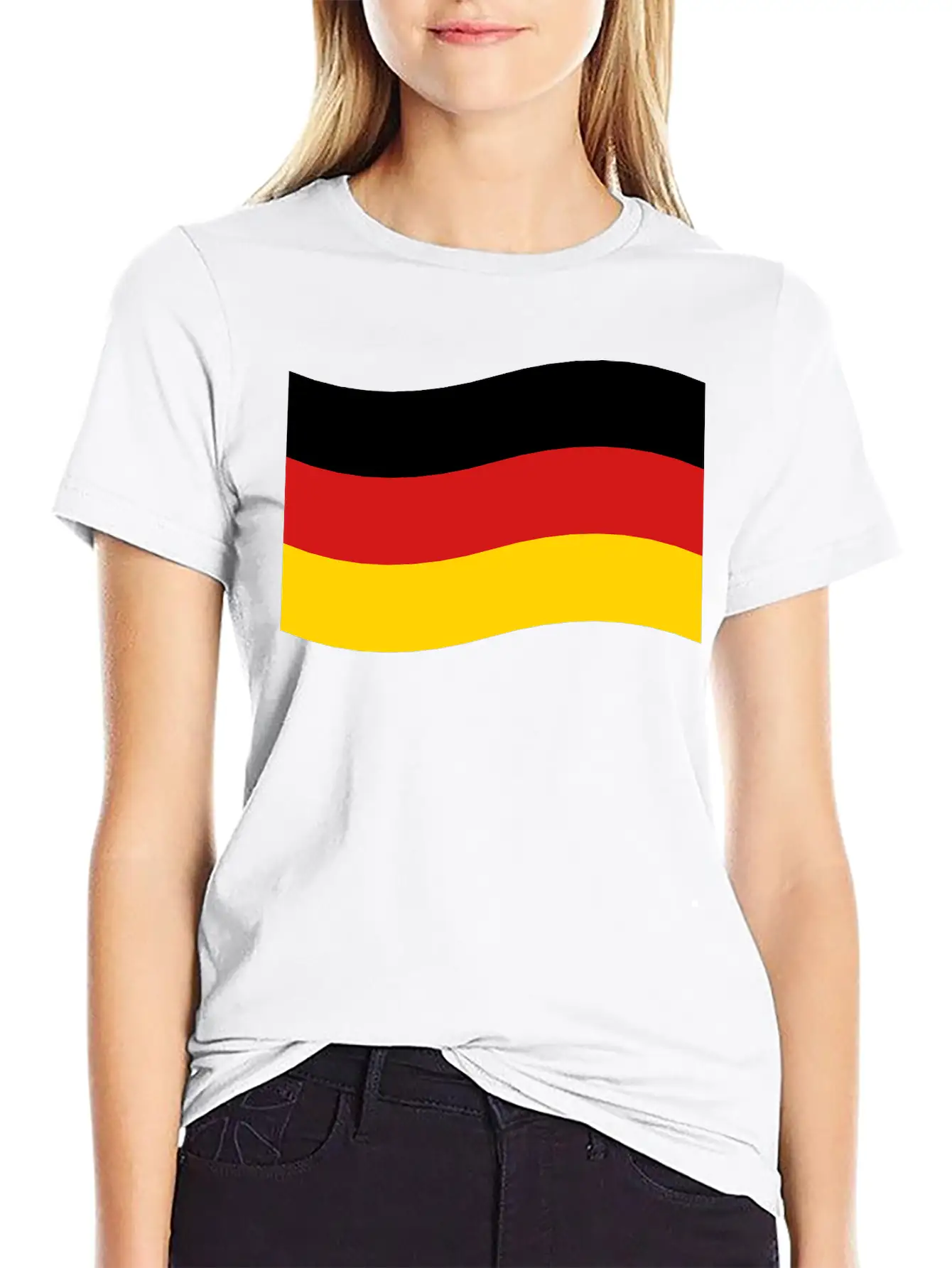 Flag Of Germany Breathable Graphic T-Shirt – Perfect For Casual Days
