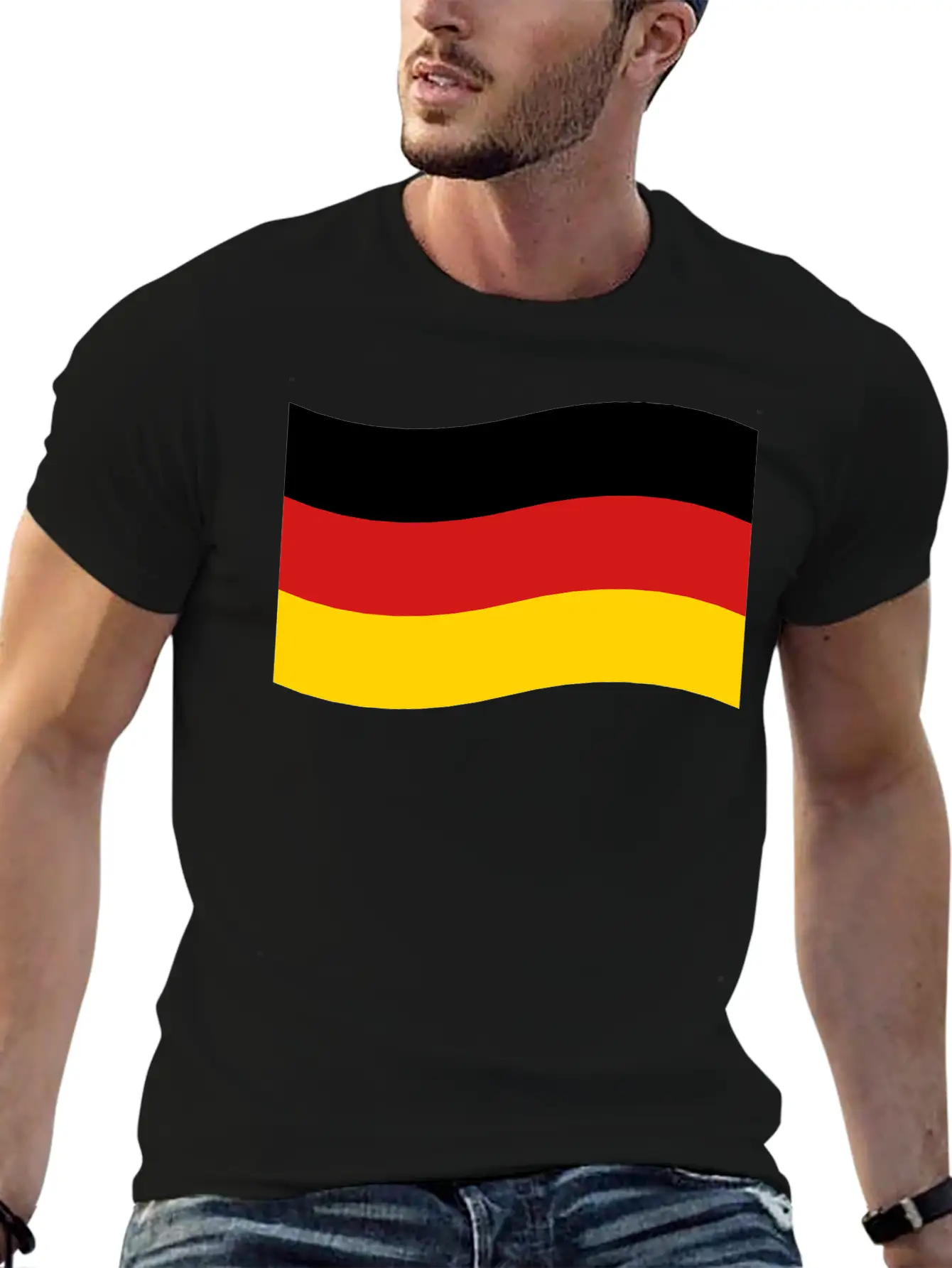 Flag Of Germany Breathable Graphic T-Shirt – Perfect For Casual Days
