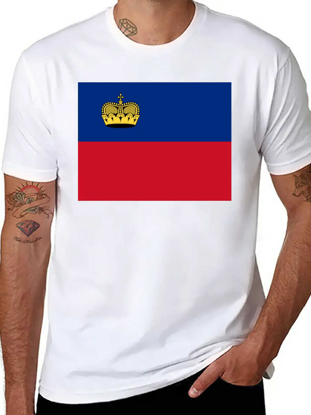 Flag Of Liechtenstein (li) Basic Graphic T-Shirt – Daily Comfort In Soft Cotton
