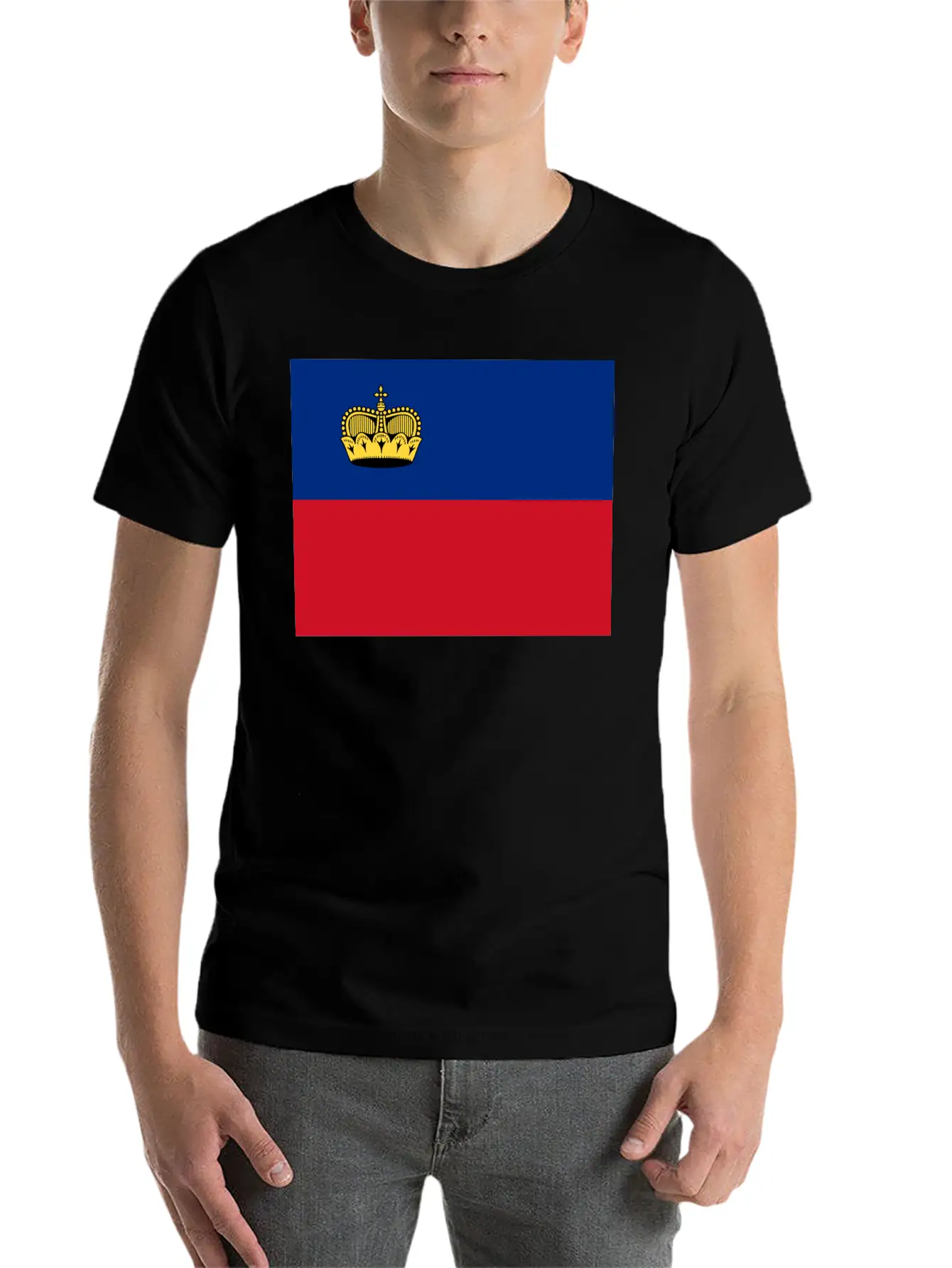 Flag Of Liechtenstein (li) Basic Graphic T-Shirt – Daily Comfort In Soft Cotton