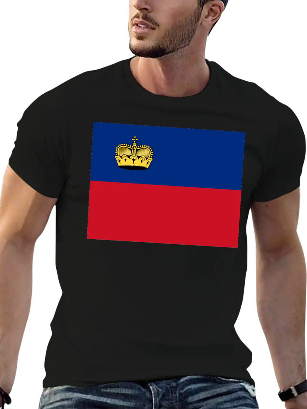 Flag Of Liechtenstein (li) Basic Graphic T-Shirt – Daily Comfort In Soft Cotton