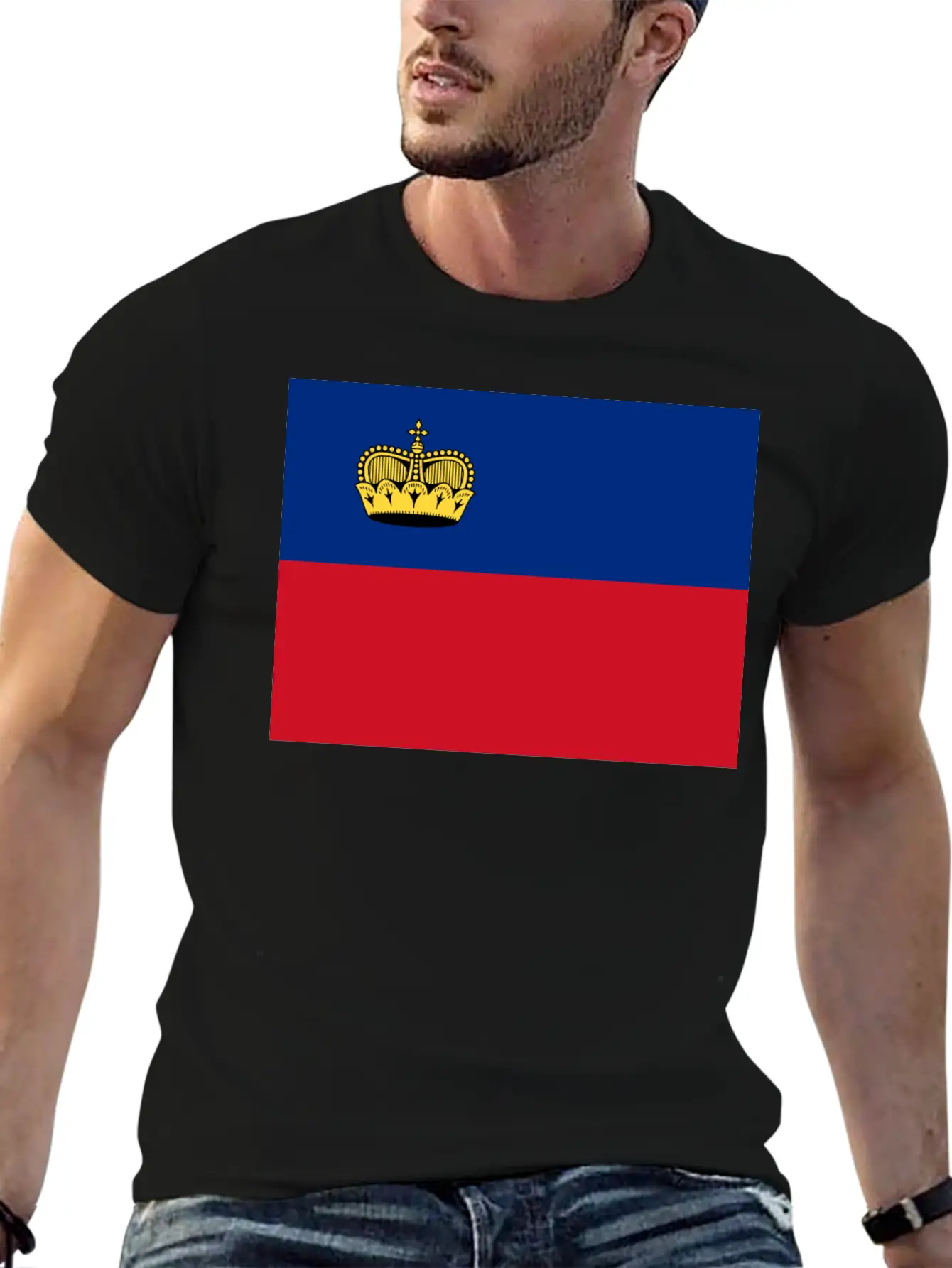 Flag Of Liechtenstein (li) Basic Graphic T-Shirt – Daily Comfort In Soft Cotton
