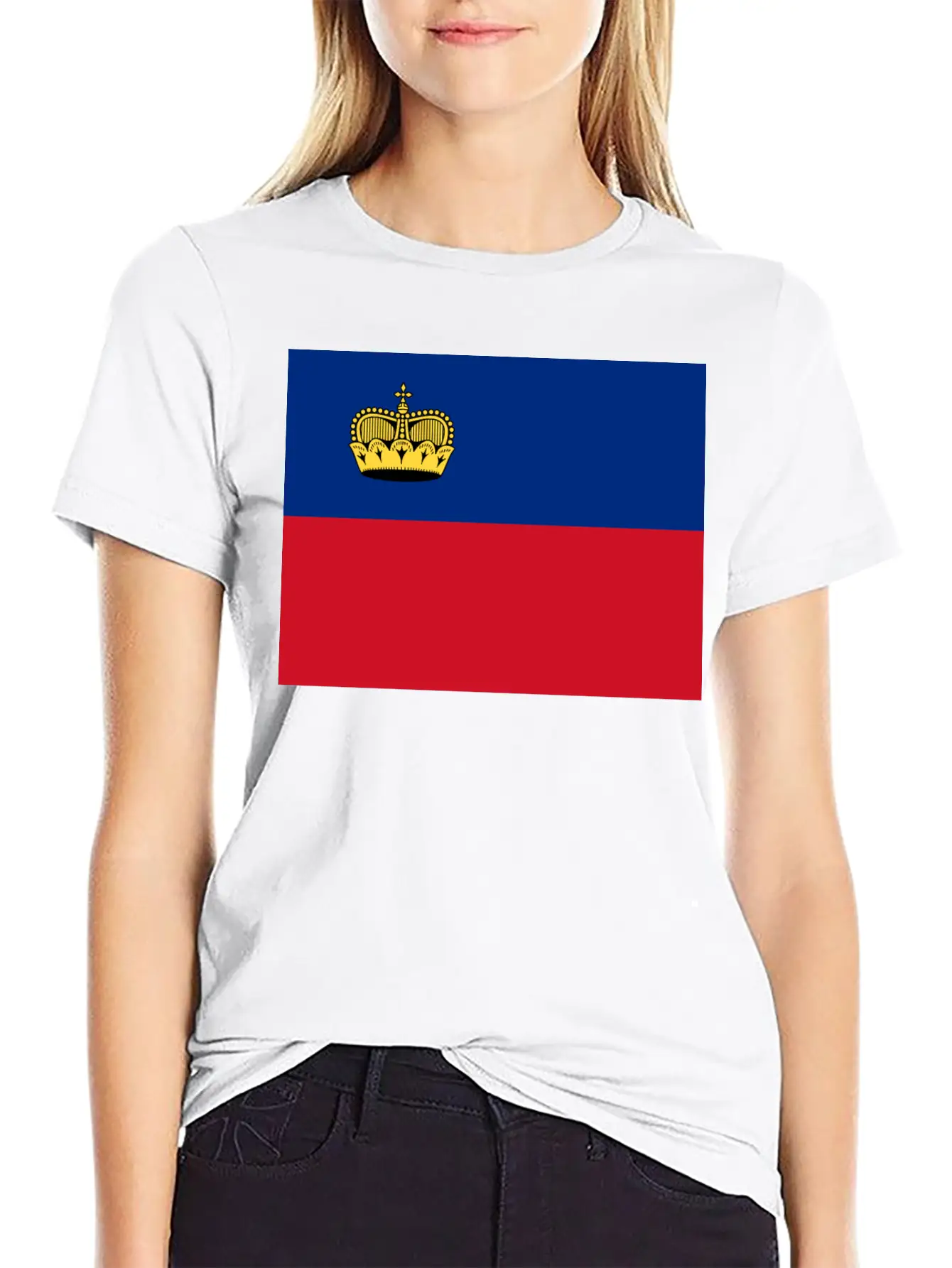 Flag Of Liechtenstein (li) Basic Graphic T-Shirt – Daily Comfort In Soft Cotton