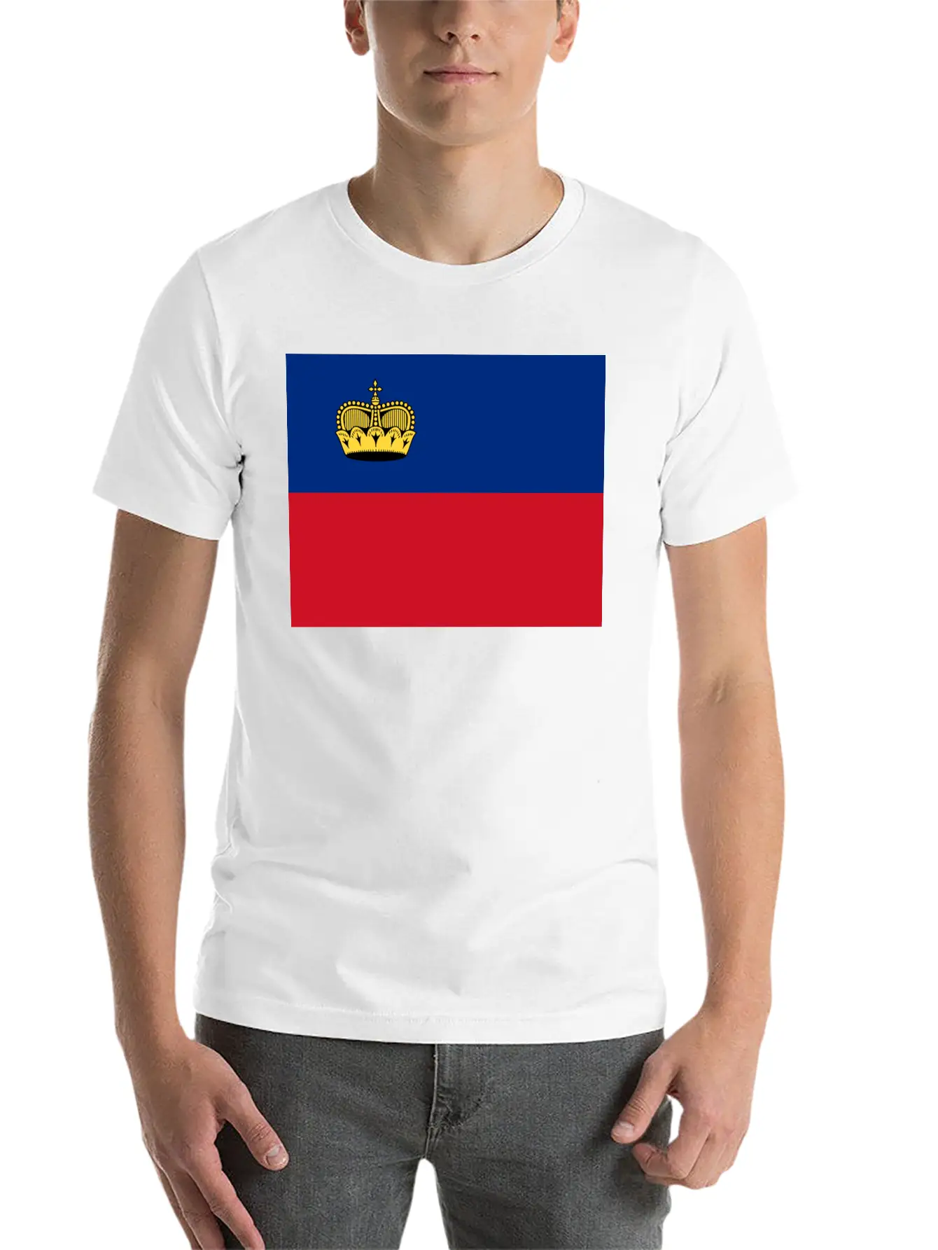 Flag Of Liechtenstein (li) Basic Graphic T-Shirt – Daily Comfort In Soft Cotton