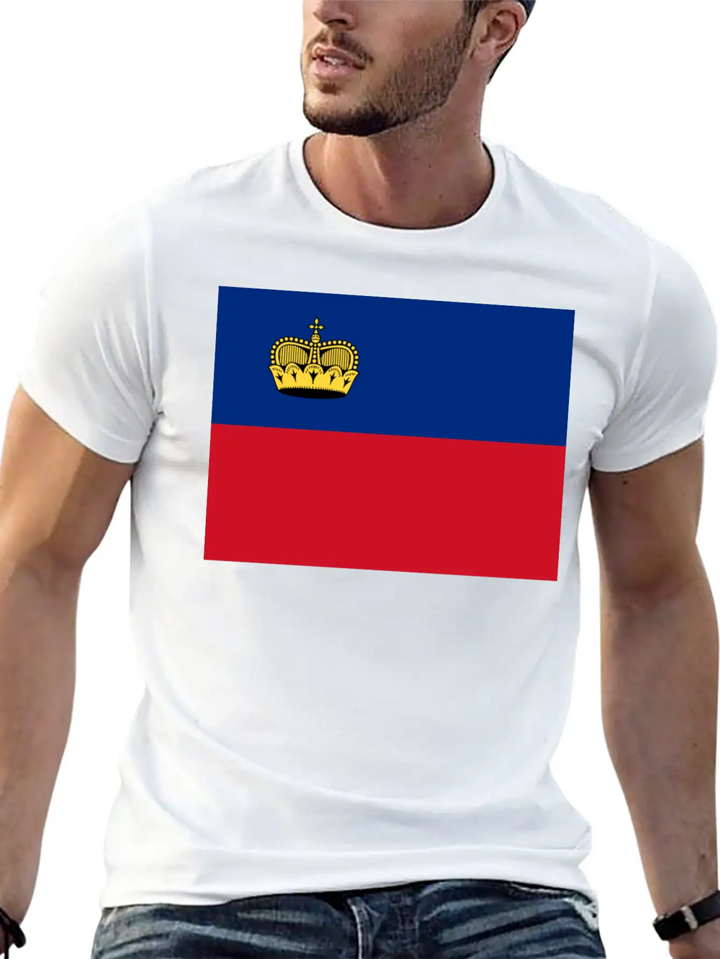 Flag Of Liechtenstein (li) Basic Graphic T-Shirt – Daily Comfort In Soft Cotton