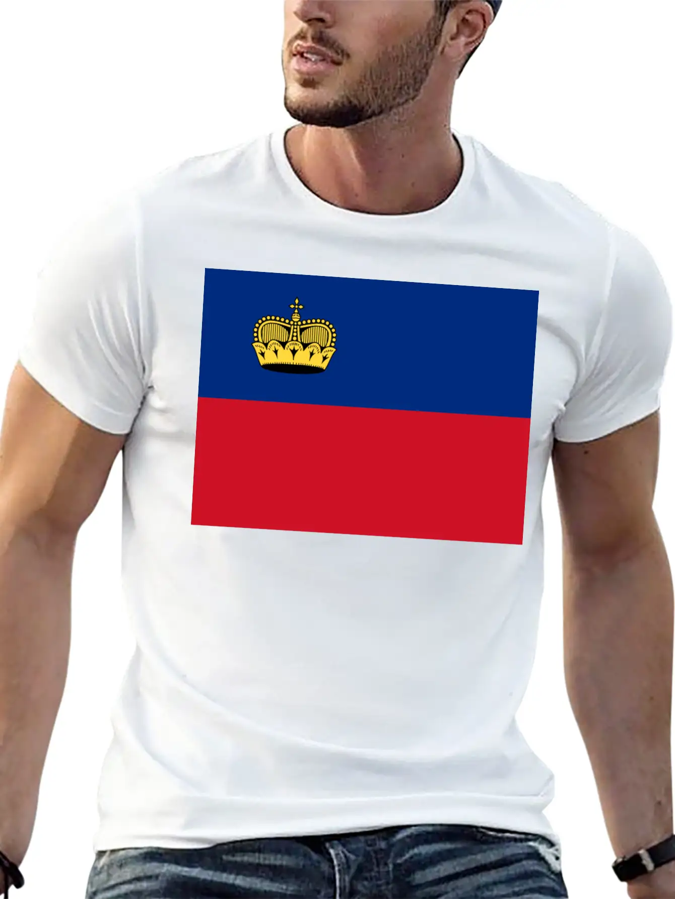 Flag Of Liechtenstein (li) Basic Graphic T-Shirt – Daily Comfort In Soft Cotton