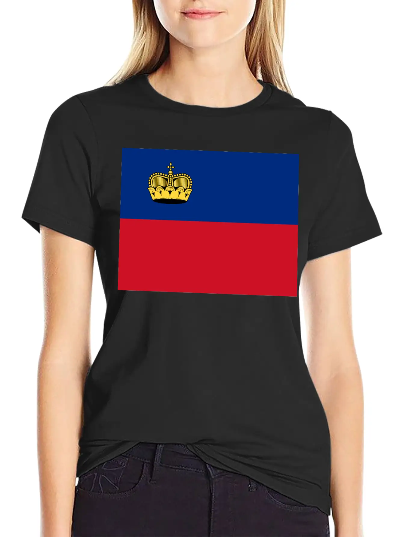 Flag Of Liechtenstein (li) Basic Graphic T-Shirt – Daily Comfort In Soft Cotton