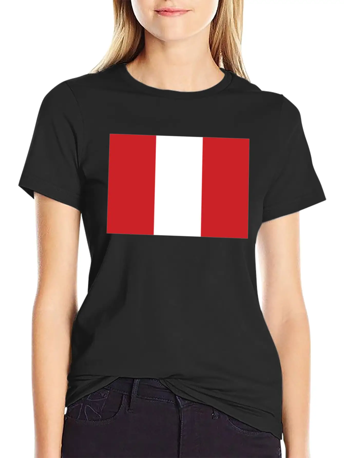 Flag Of Peru Cool Peruvian Flag Timeless Short Sleeve Tee – Comfy And Minimalist Design