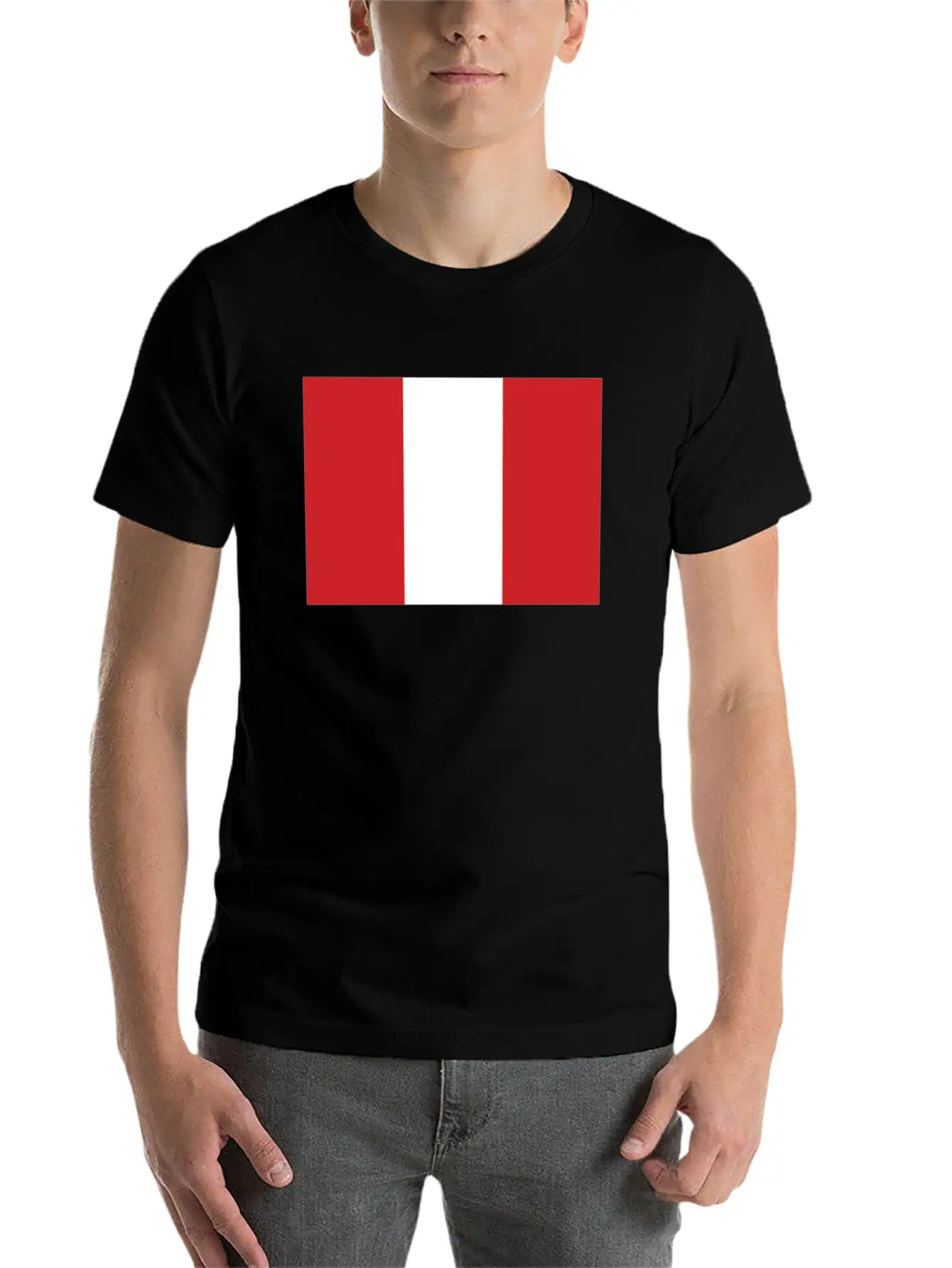 Flag Of Peru Cool Peruvian Flag Timeless Short Sleeve Tee – Comfy And Minimalist Design