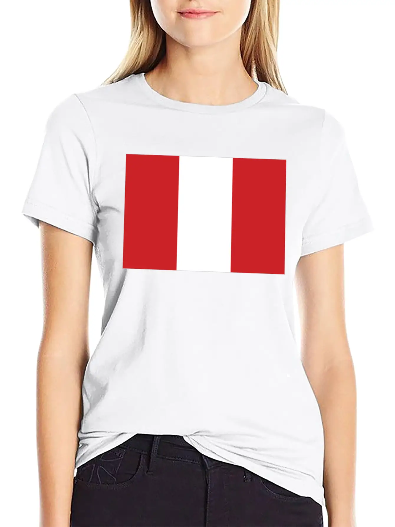 Flag Of Peru Cool Peruvian Flag Timeless Short Sleeve Tee – Comfy And Minimalist Design