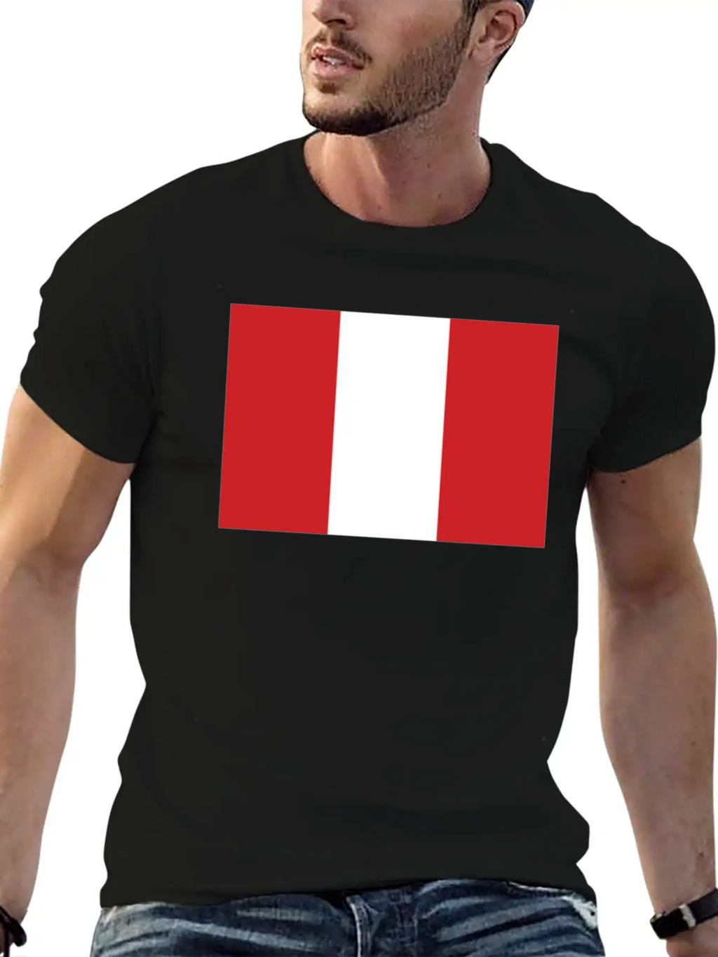 Flag Of Peru Cool Peruvian Flag Timeless Short Sleeve Tee – Comfy And Minimalist Design