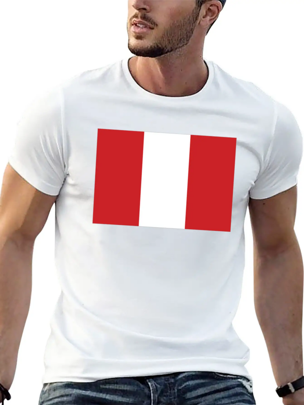 Flag Of Peru Cool Peruvian Flag Timeless Short Sleeve Tee – Comfy And Minimalist Design