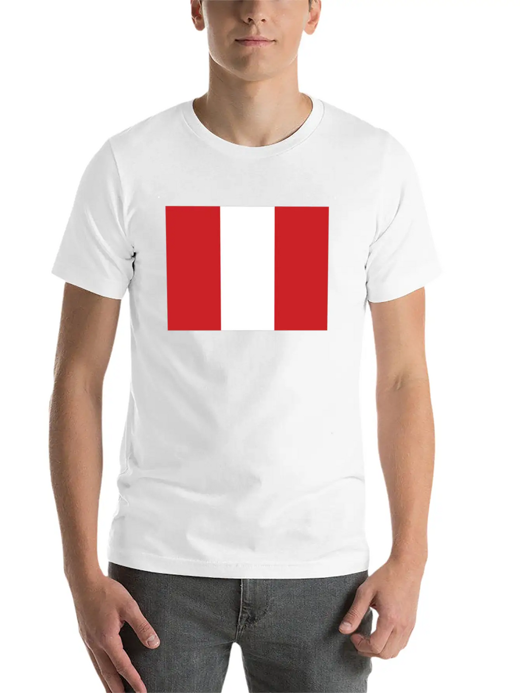 Flag Of Peru Cool Peruvian Flag Timeless Short Sleeve Tee – Comfy And Minimalist Design