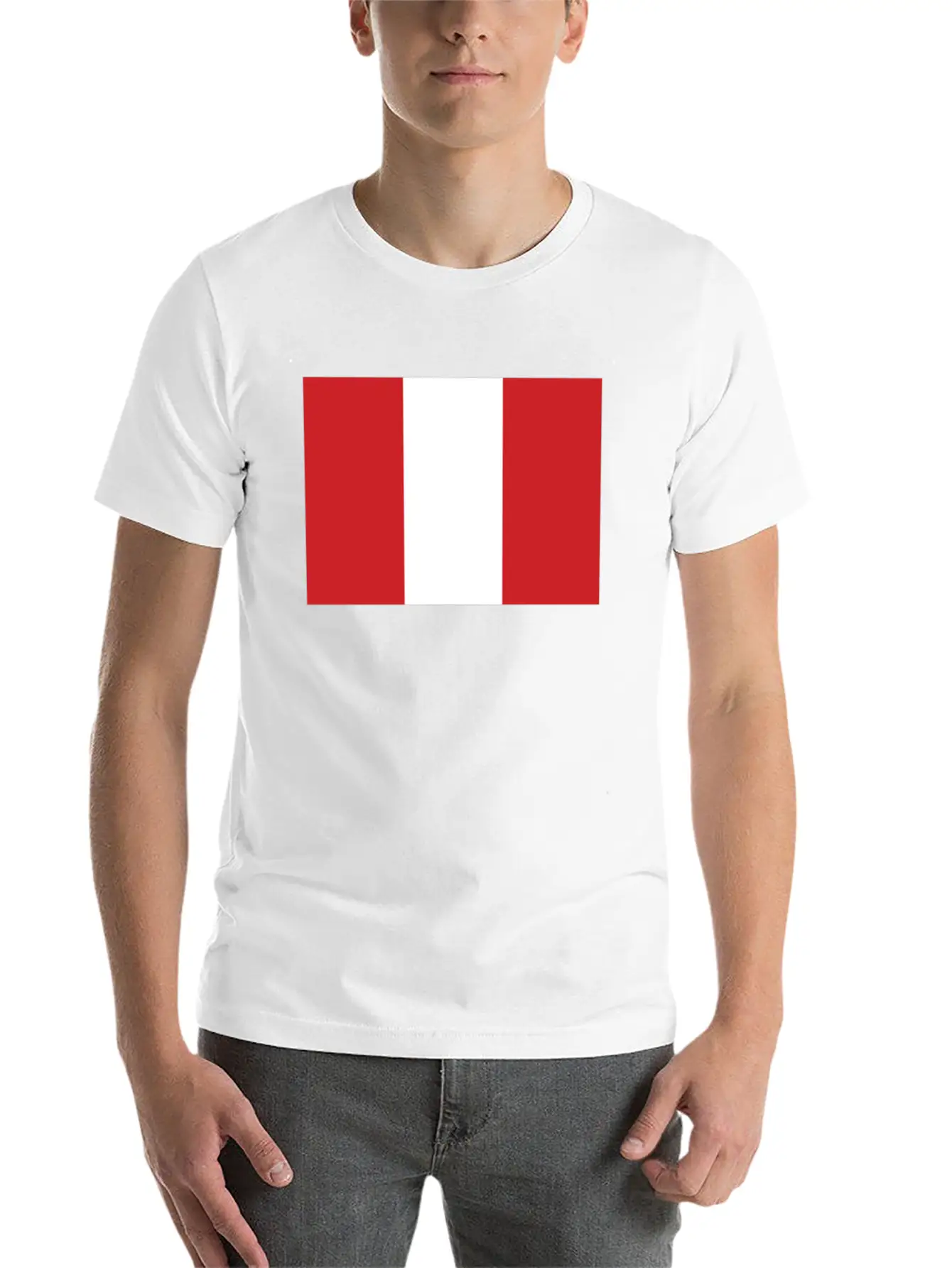 Flag Of Peru Cool Peruvian Flag Timeless Short Sleeve Tee – Comfy And Minimalist Design