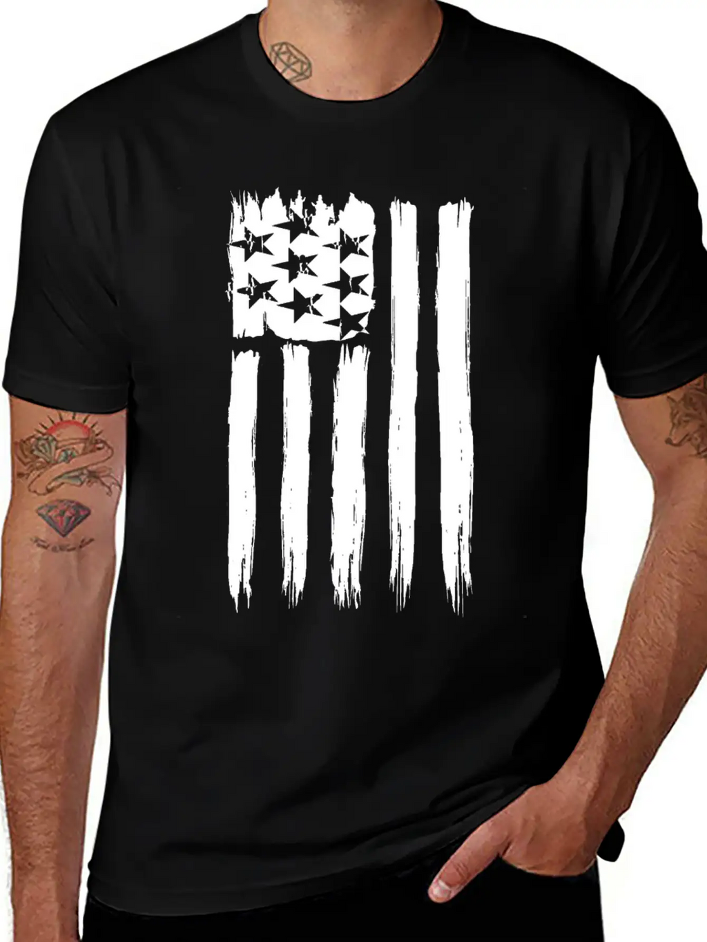 Flag Of Usa Basic Graphic T-Shirt – Daily Comfort In Soft Cotton