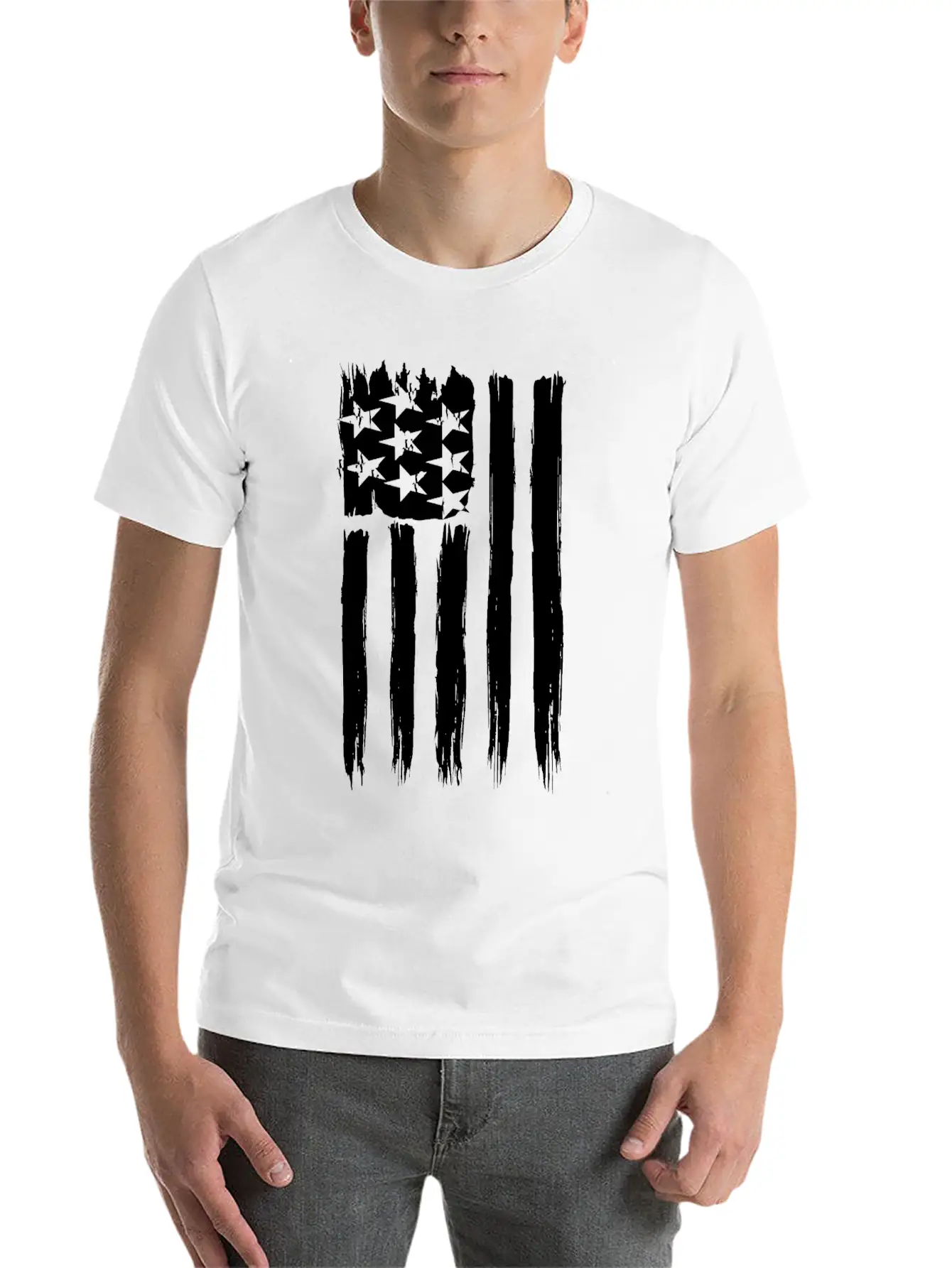 Flag Of Usa Basic Graphic T-Shirt – Daily Comfort In Soft Cotton