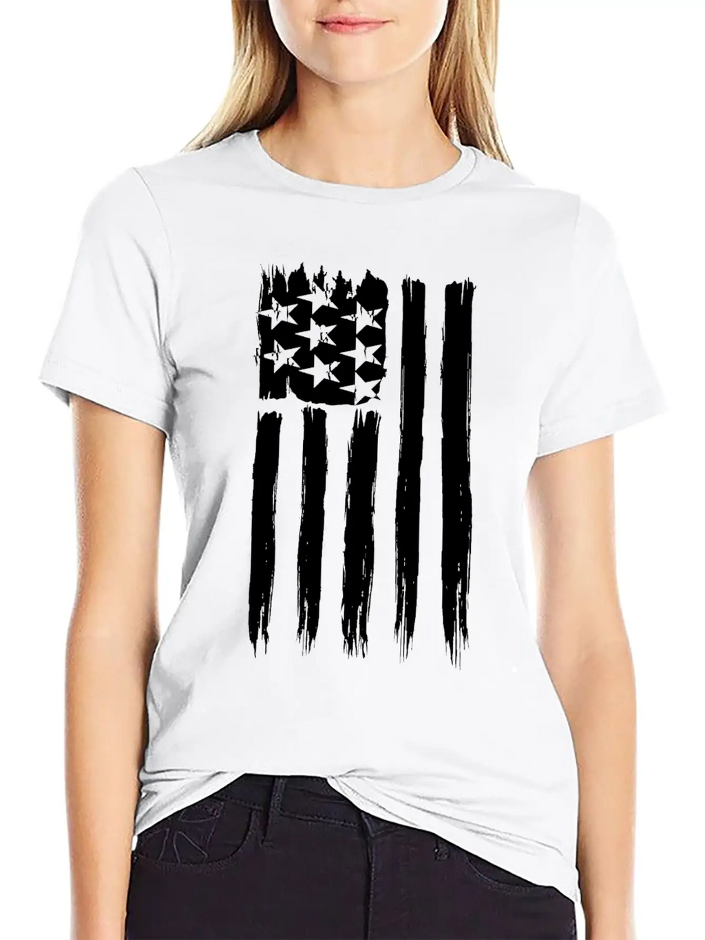 Flag Of Usa Basic Graphic T-Shirt – Daily Comfort In Soft Cotton