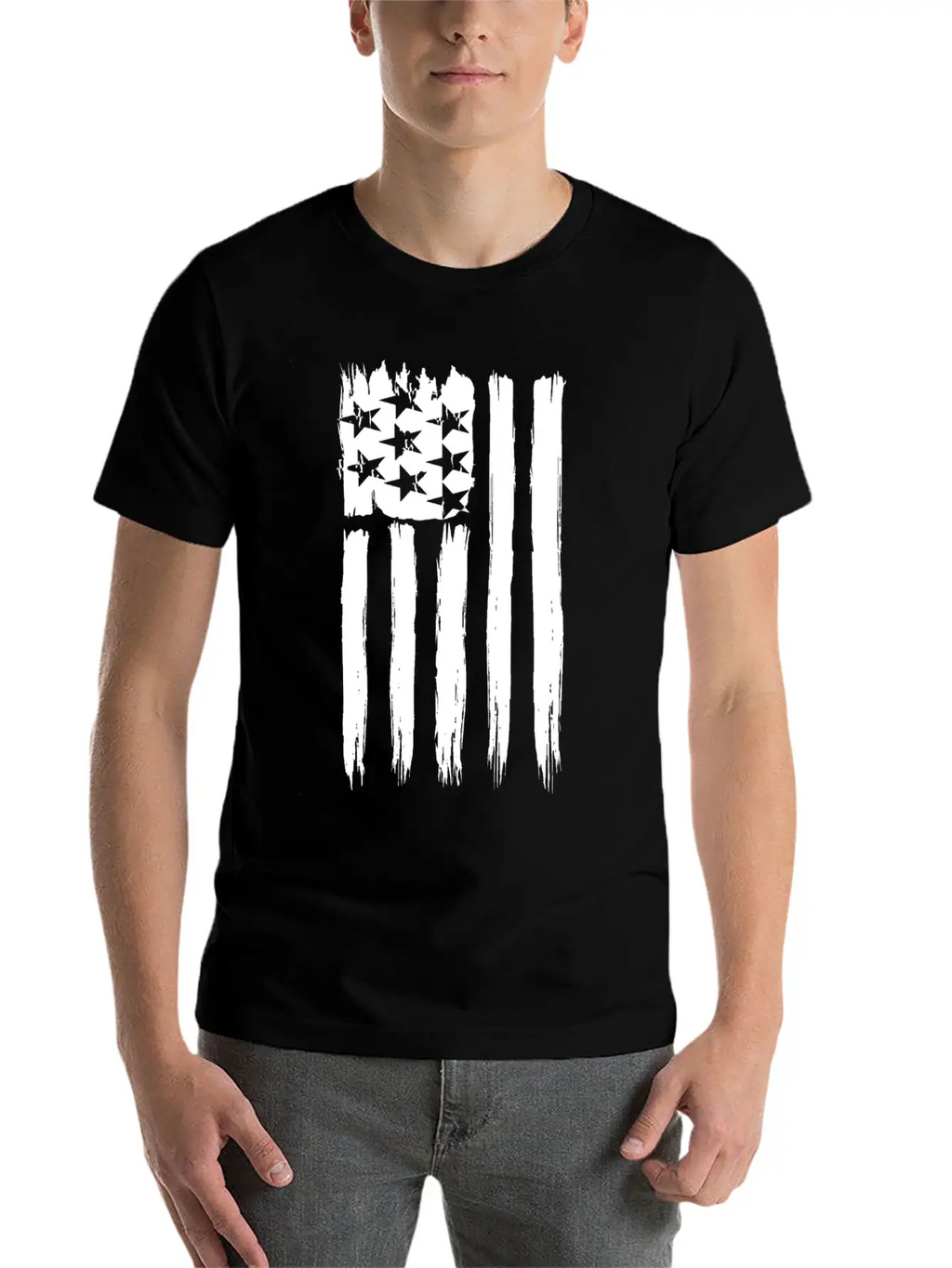 Flag Of Usa Basic Graphic T-Shirt – Daily Comfort In Soft Cotton