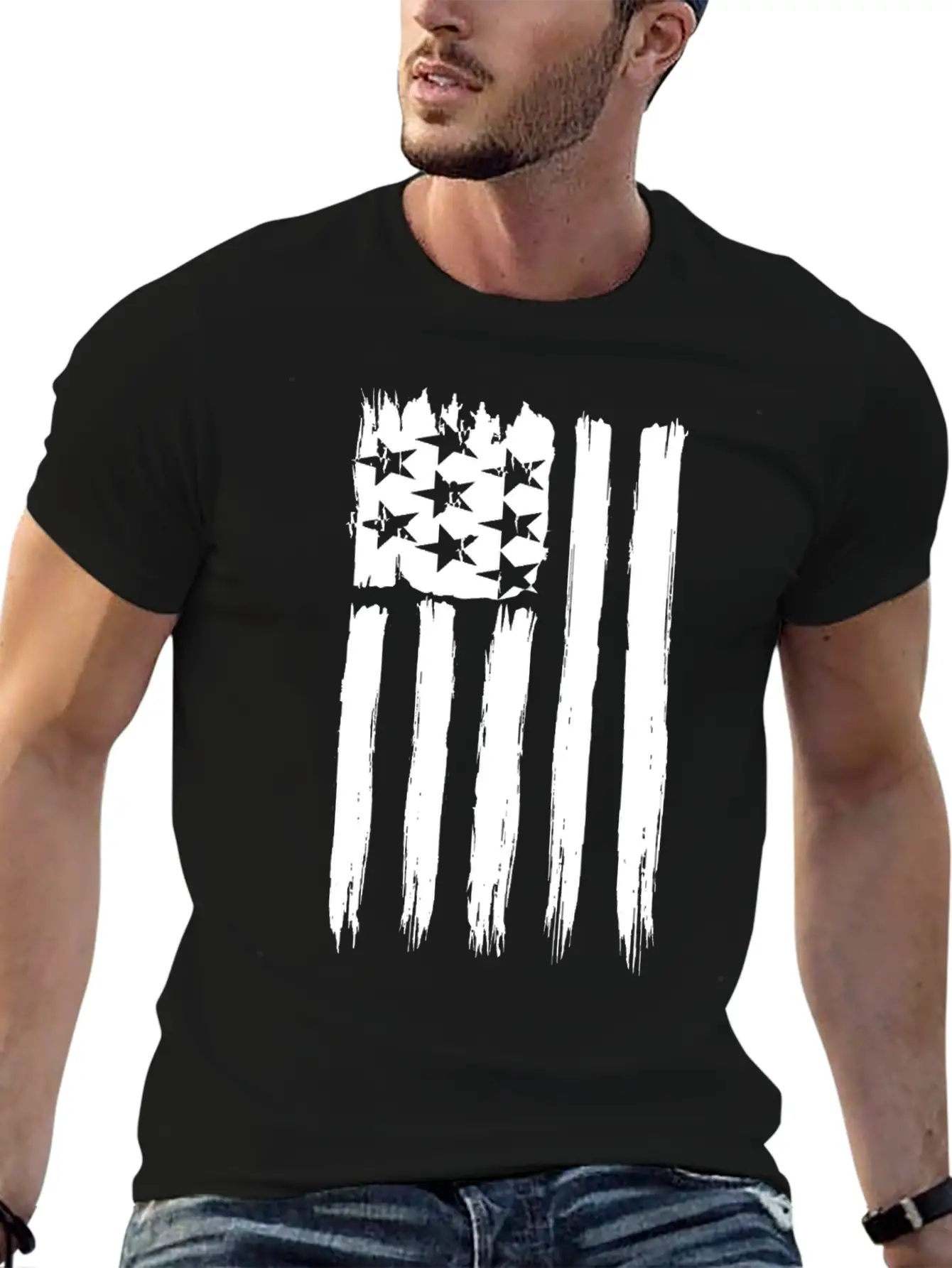 Flag Of Usa Basic Graphic T-Shirt – Daily Comfort In Soft Cotton