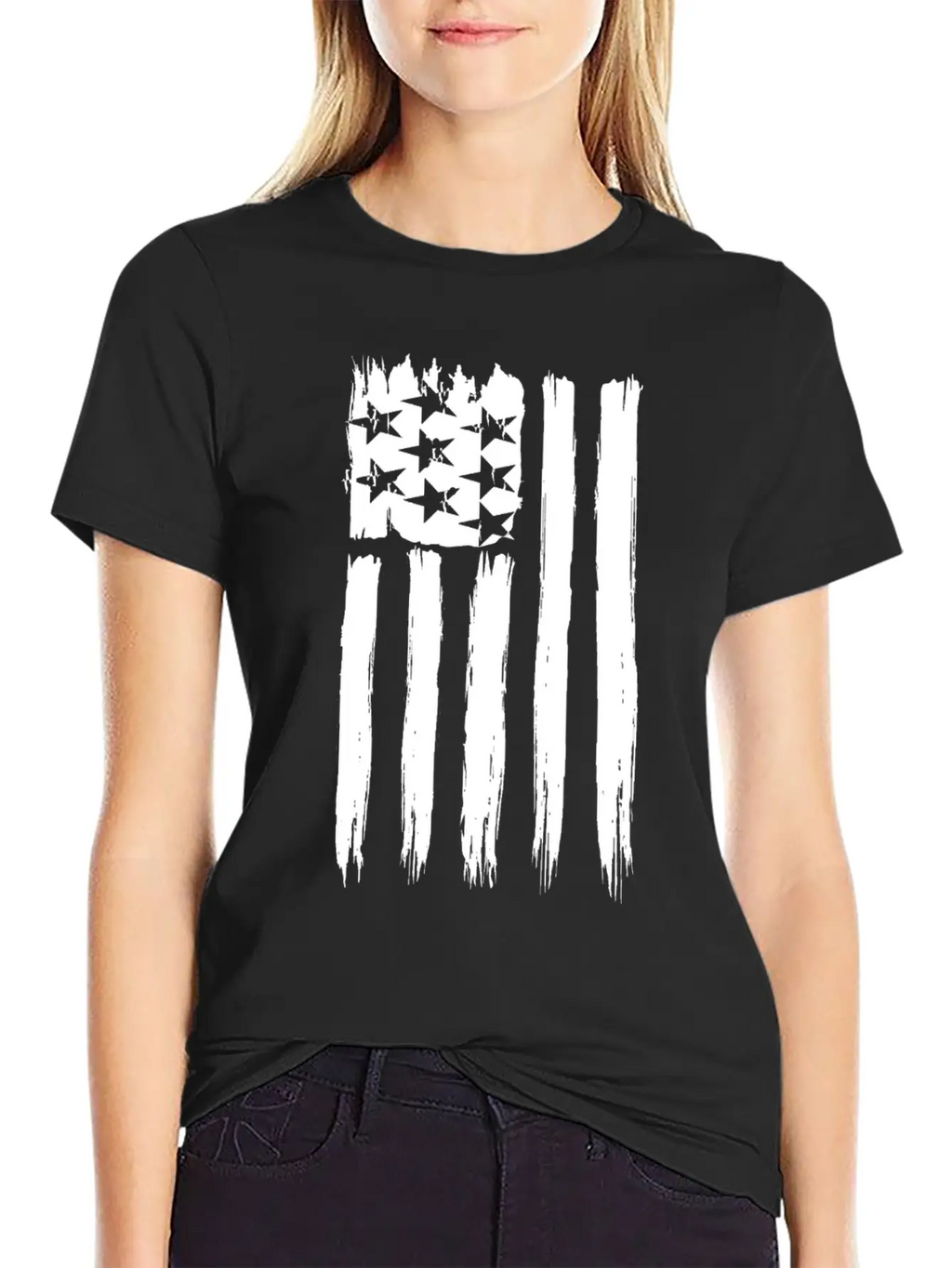 Flag Of Usa Basic Graphic T-Shirt – Daily Comfort In Soft Cotton