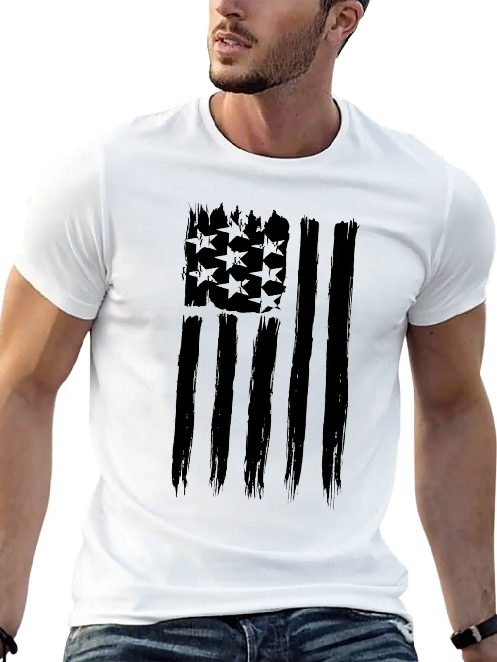Flag Of Usa Basic Graphic T-Shirt – Daily Comfort In Soft Cotton