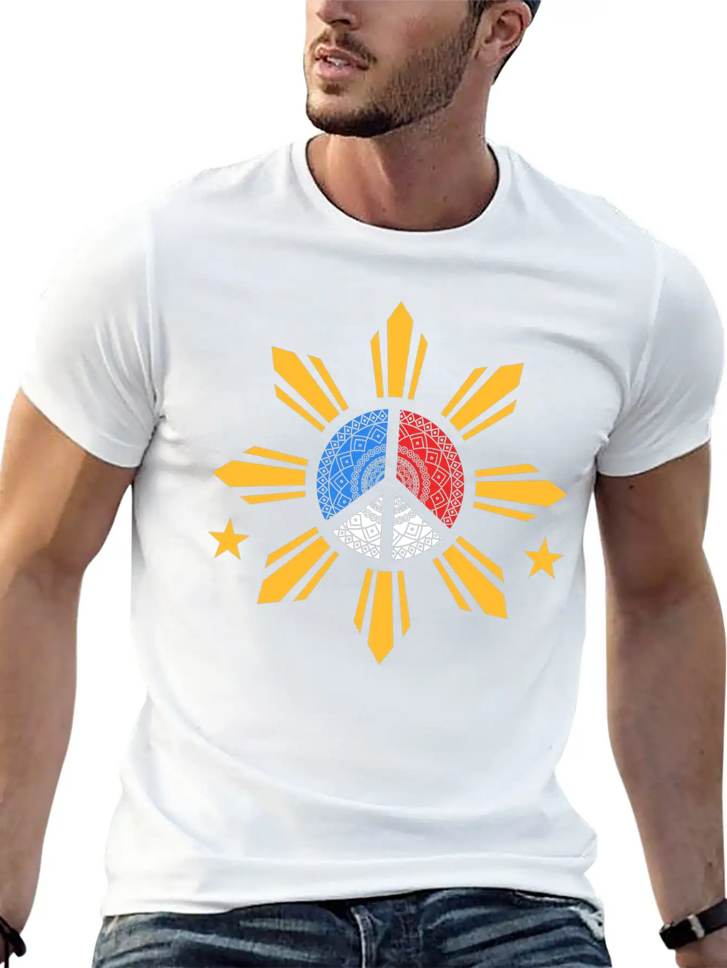 Flag Sun Design For Proud Pinoys Classic Cotton Tee – Unisex Comfort For Any Season