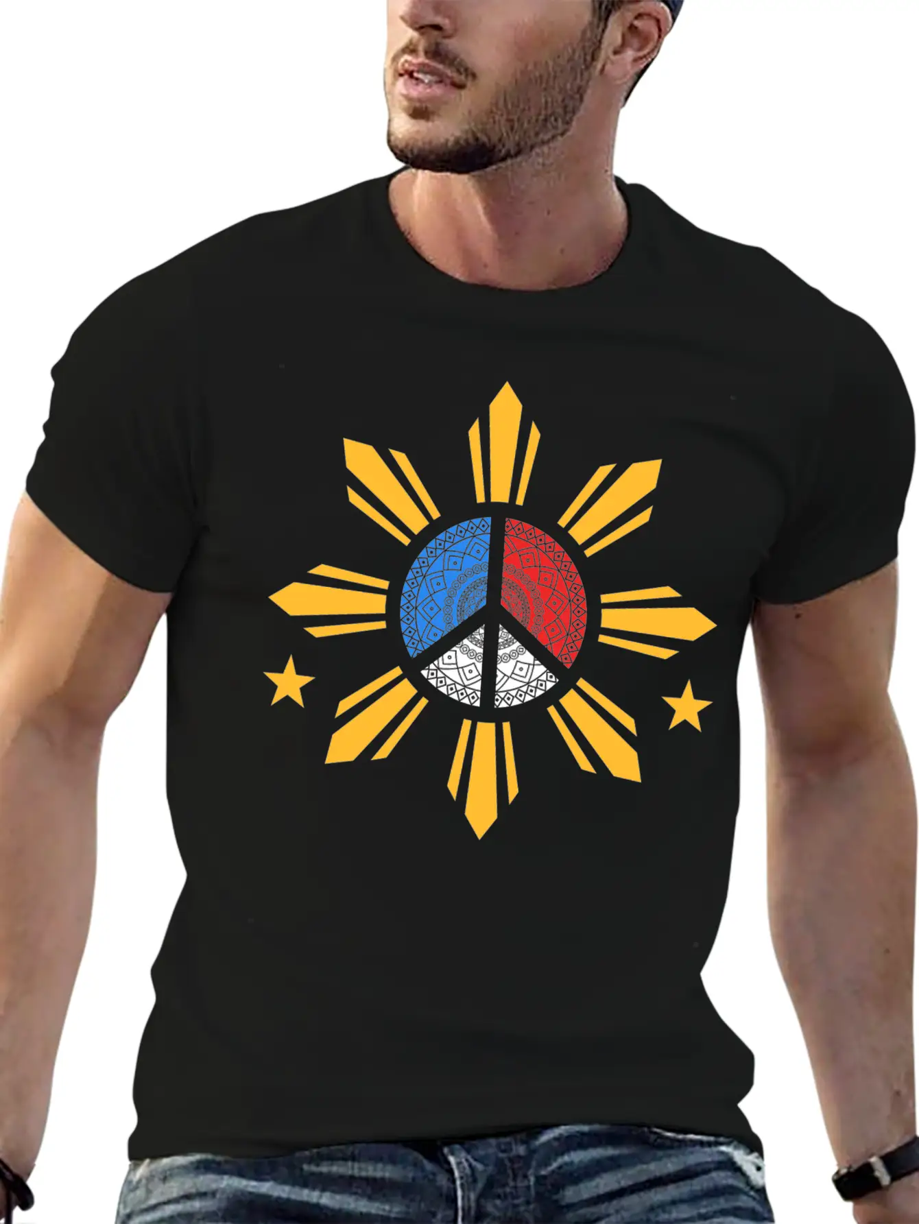 Flag Sun Design For Proud Pinoys Classic Cotton Tee – Unisex Comfort For Any Season