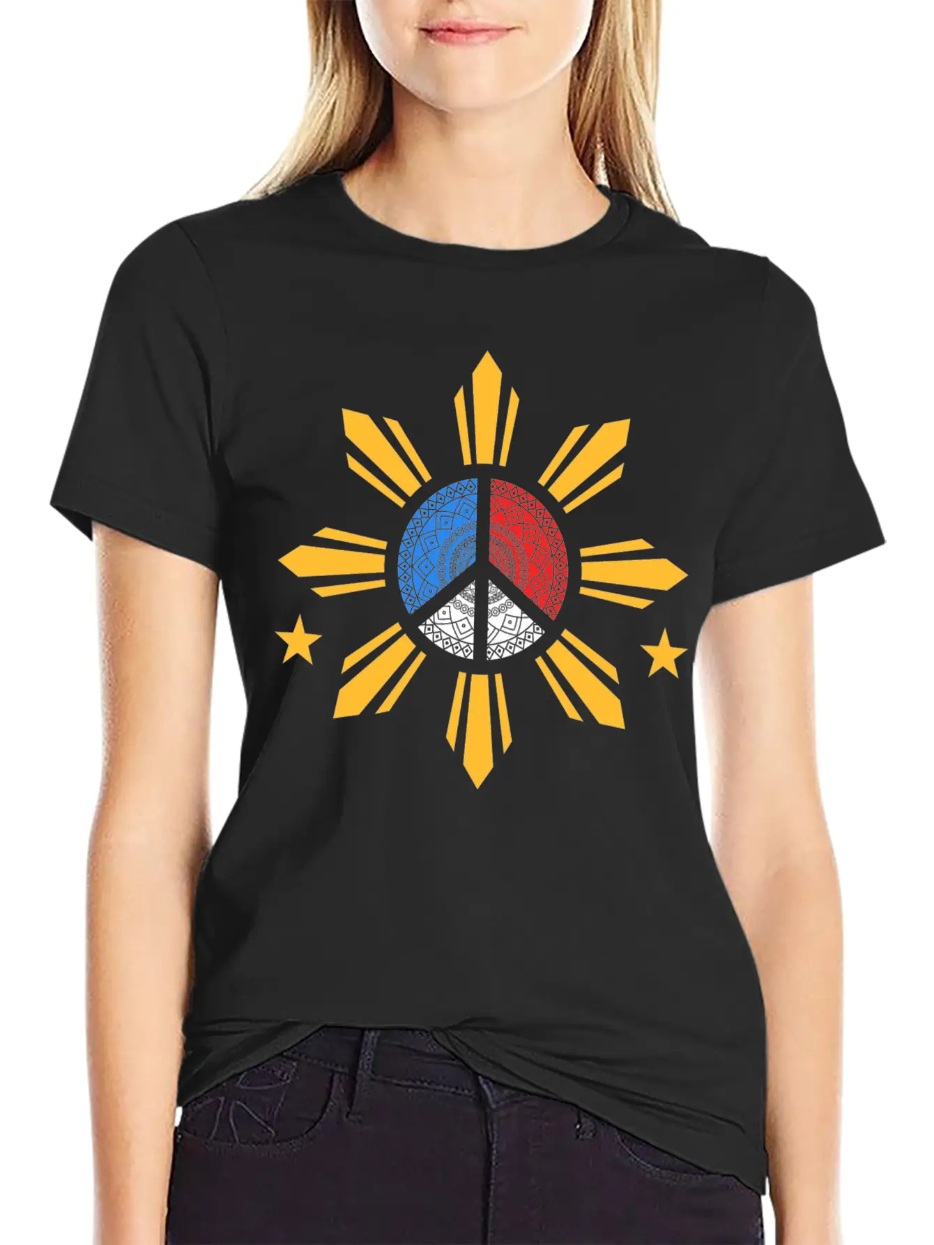 Flag Sun Design For Proud Pinoys Classic Cotton Tee – Unisex Comfort For Any Season