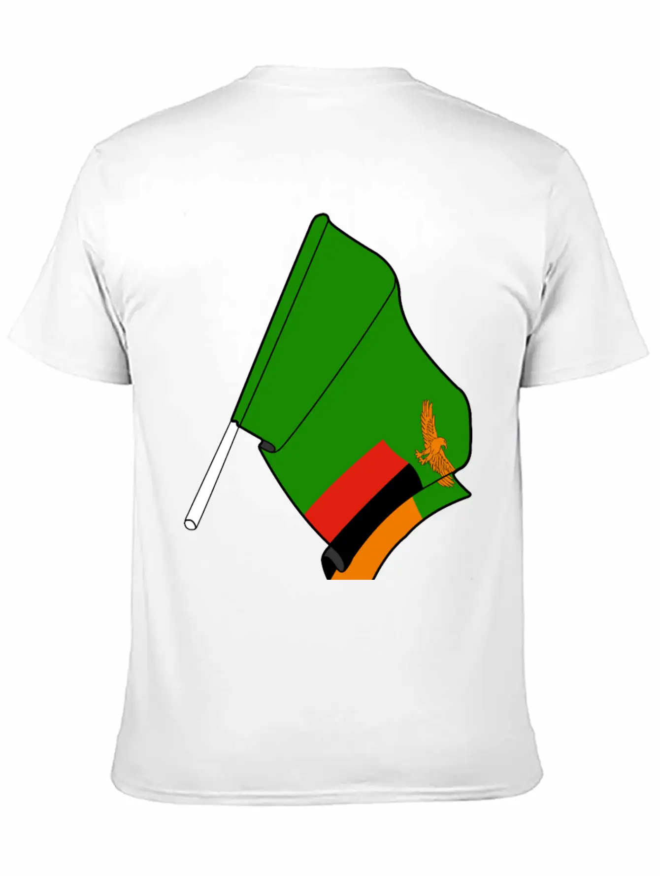 Flag Zambia Classic Cotton Tee – Unisex Comfort For Any Season