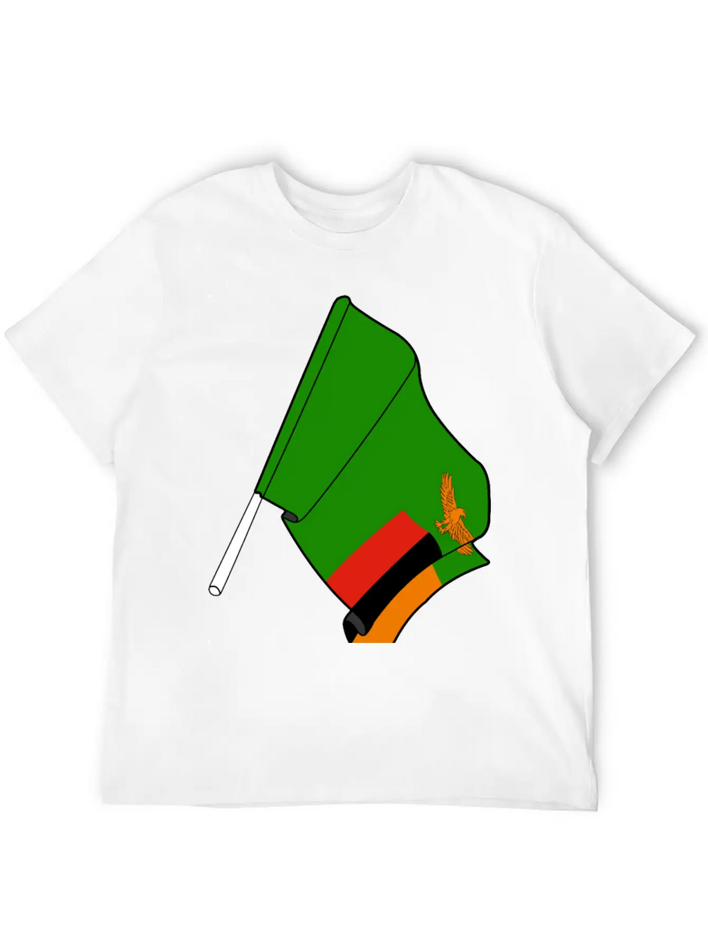 Flag Zambia Classic Cotton Tee – Unisex Comfort For Any Season