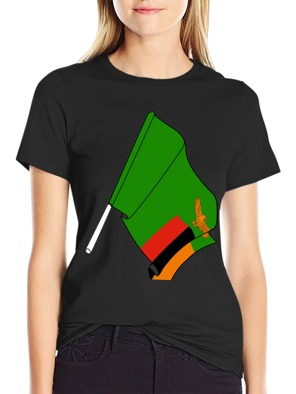 Flag Zambia Classic Cotton Tee – Unisex Comfort For Any Season