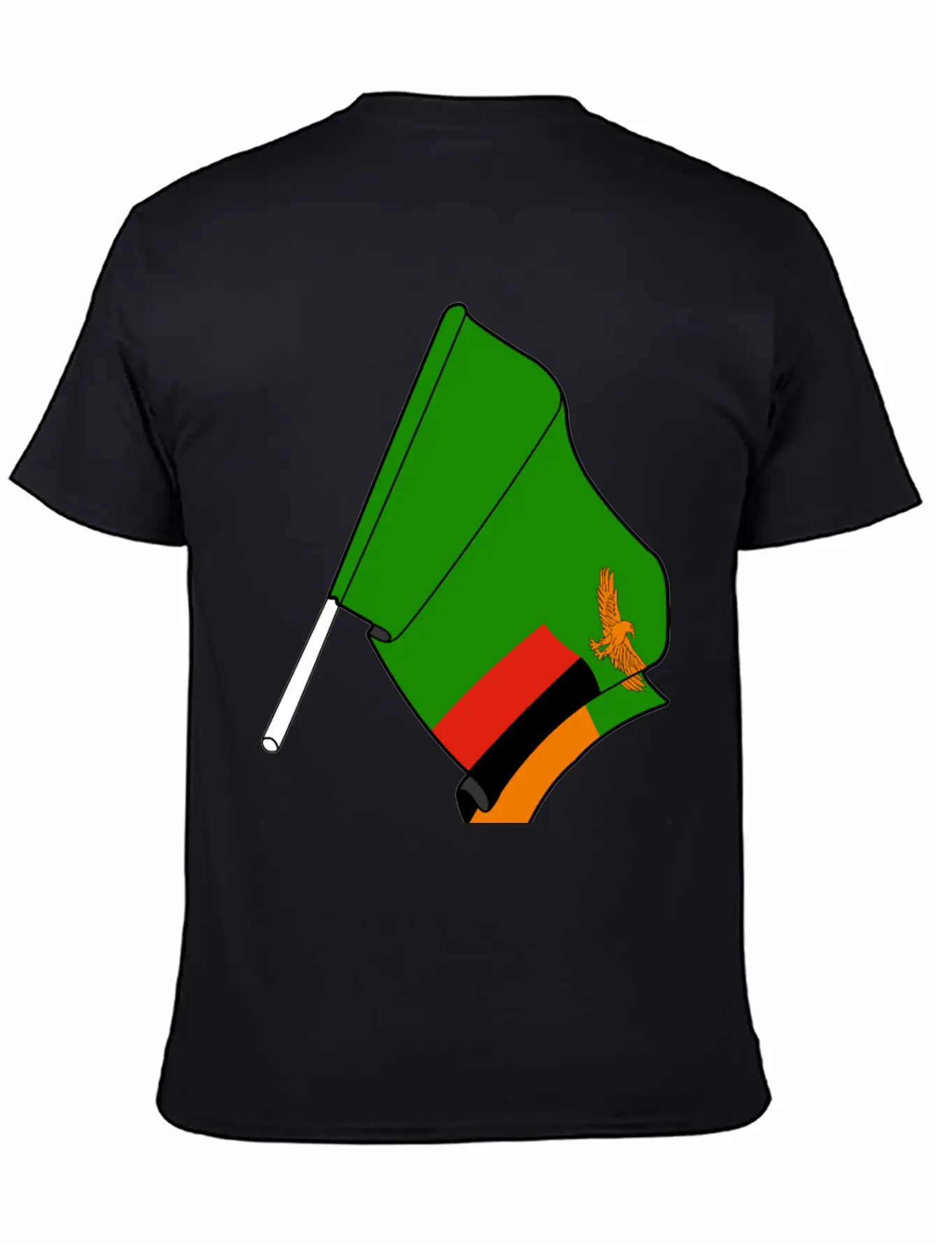 Flag Zambia Classic Cotton Tee – Unisex Comfort For Any Season