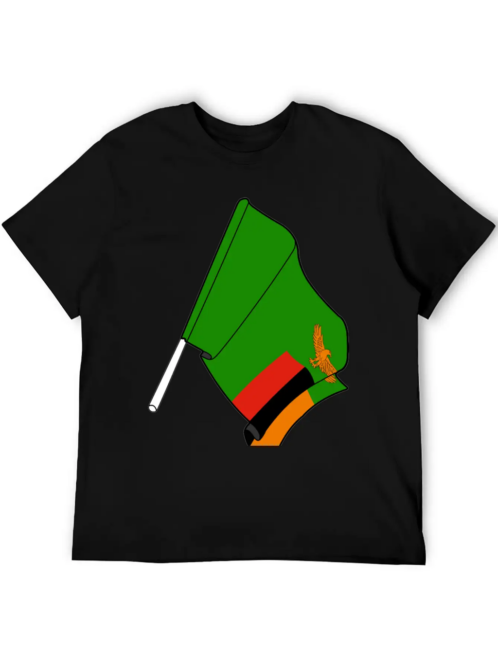 Flag Zambia Classic Cotton Tee – Unisex Comfort For Any Season