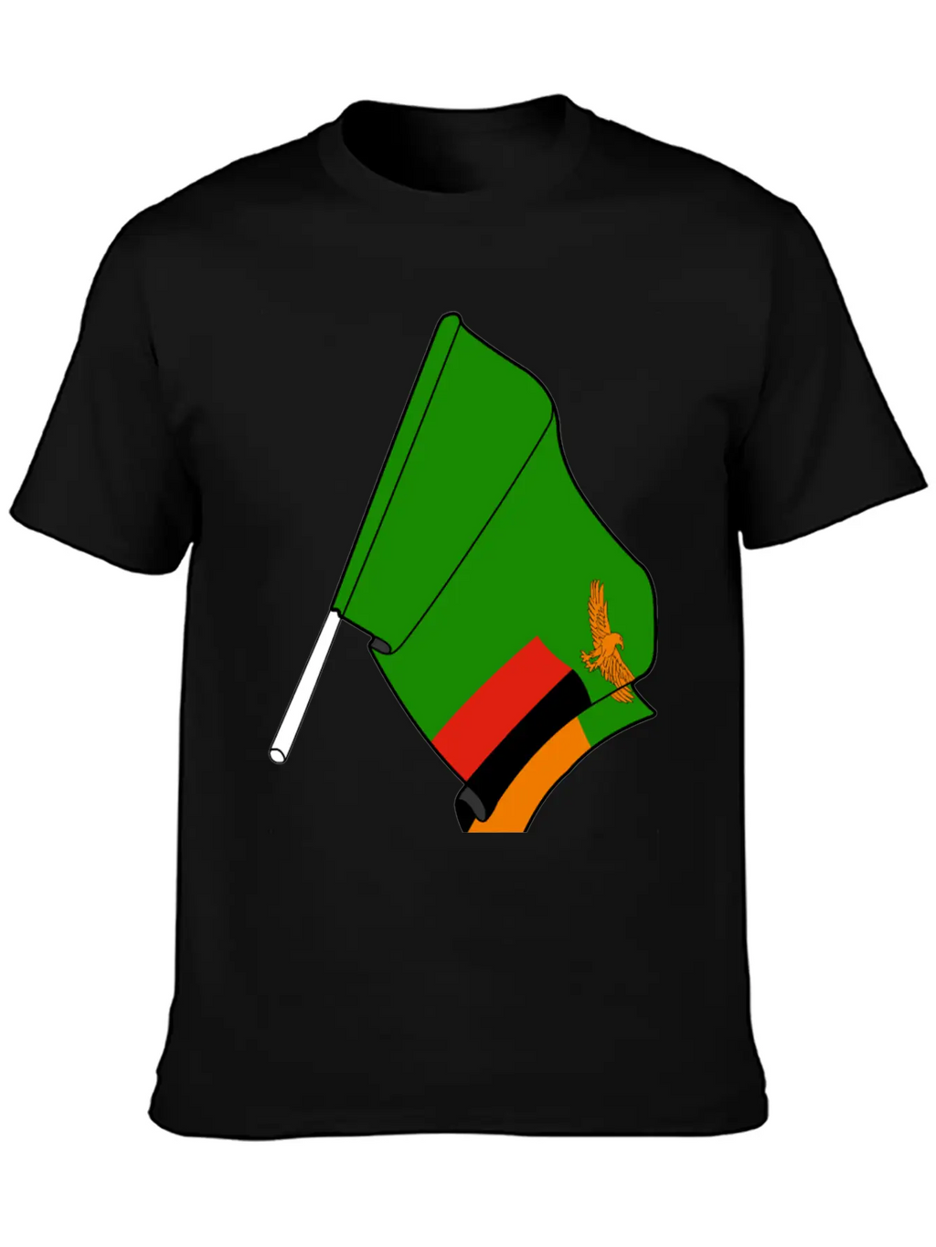 Flag Zambia Classic Cotton Tee – Unisex Comfort For Any Season