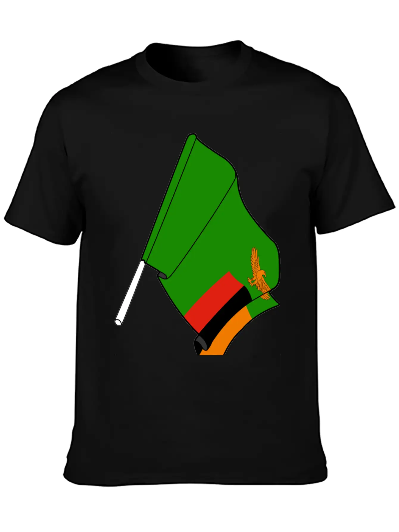 Flag Zambia Classic Cotton Tee – Unisex Comfort For Any Season
