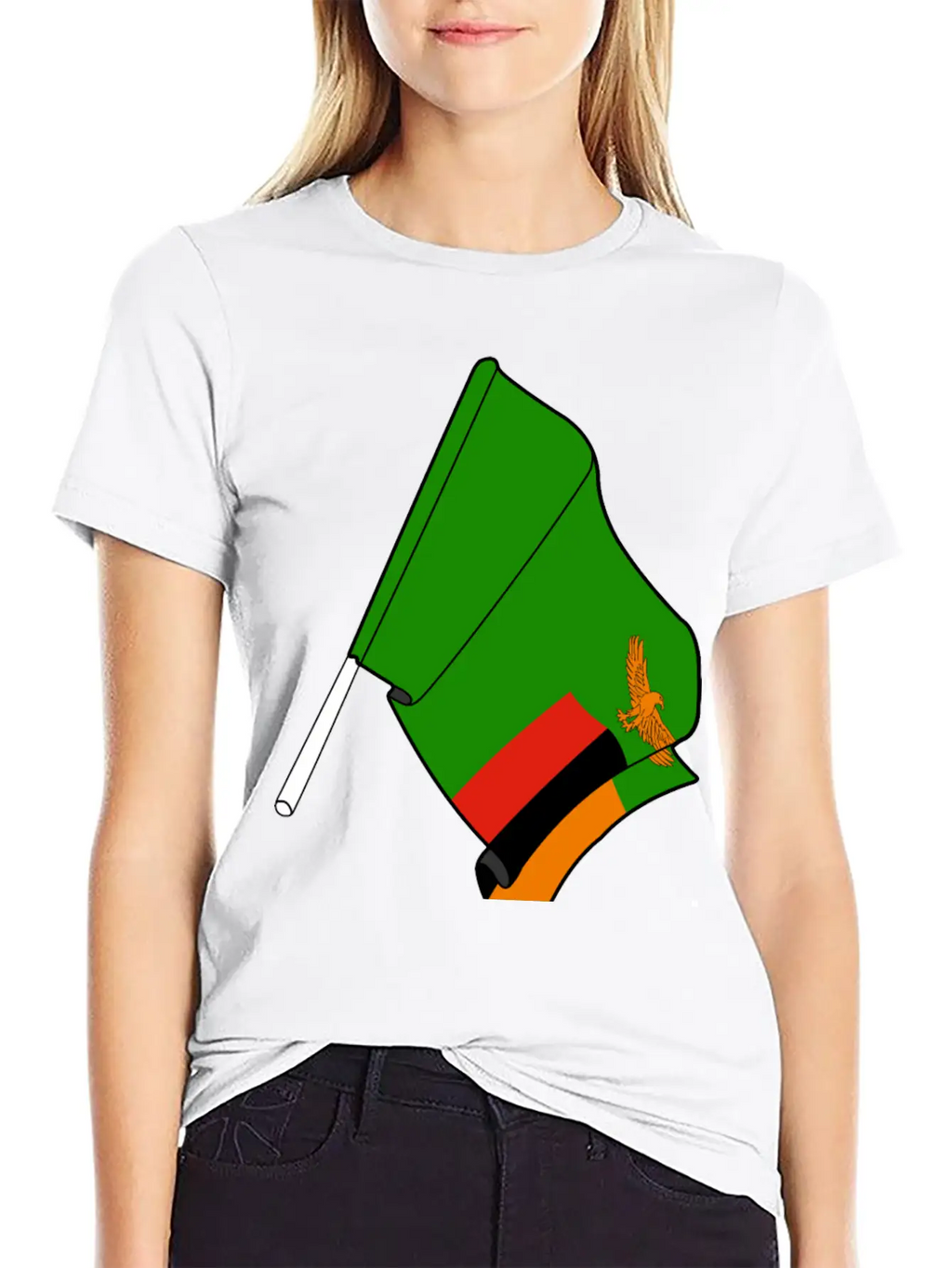 Flag Zambia Classic Cotton Tee – Unisex Comfort For Any Season