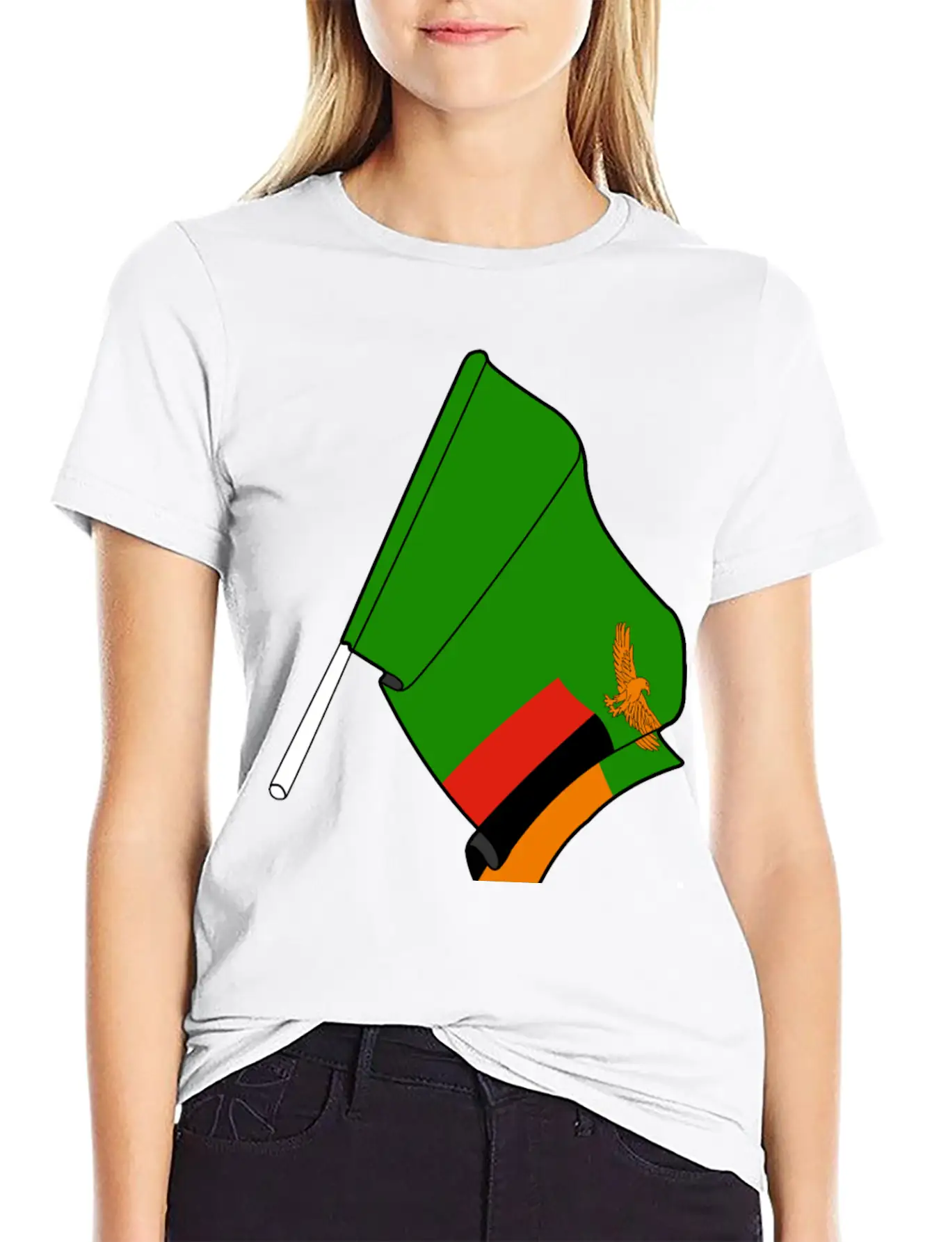 Flag Zambia Classic Cotton Tee – Unisex Comfort For Any Season
