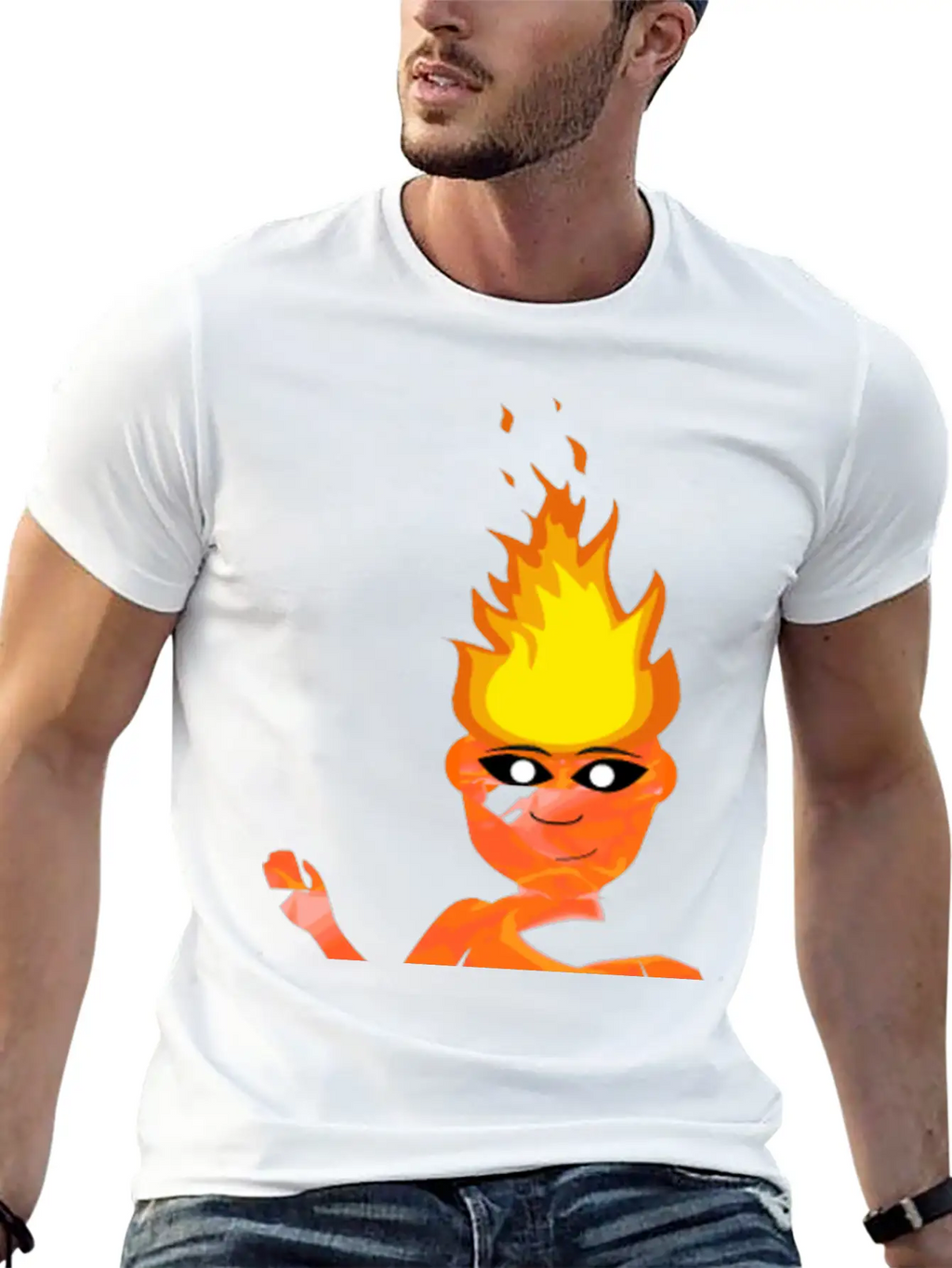 Flame Elemental Simmering Timeless Short Sleeve Tee – Comfy And Minimalist Design