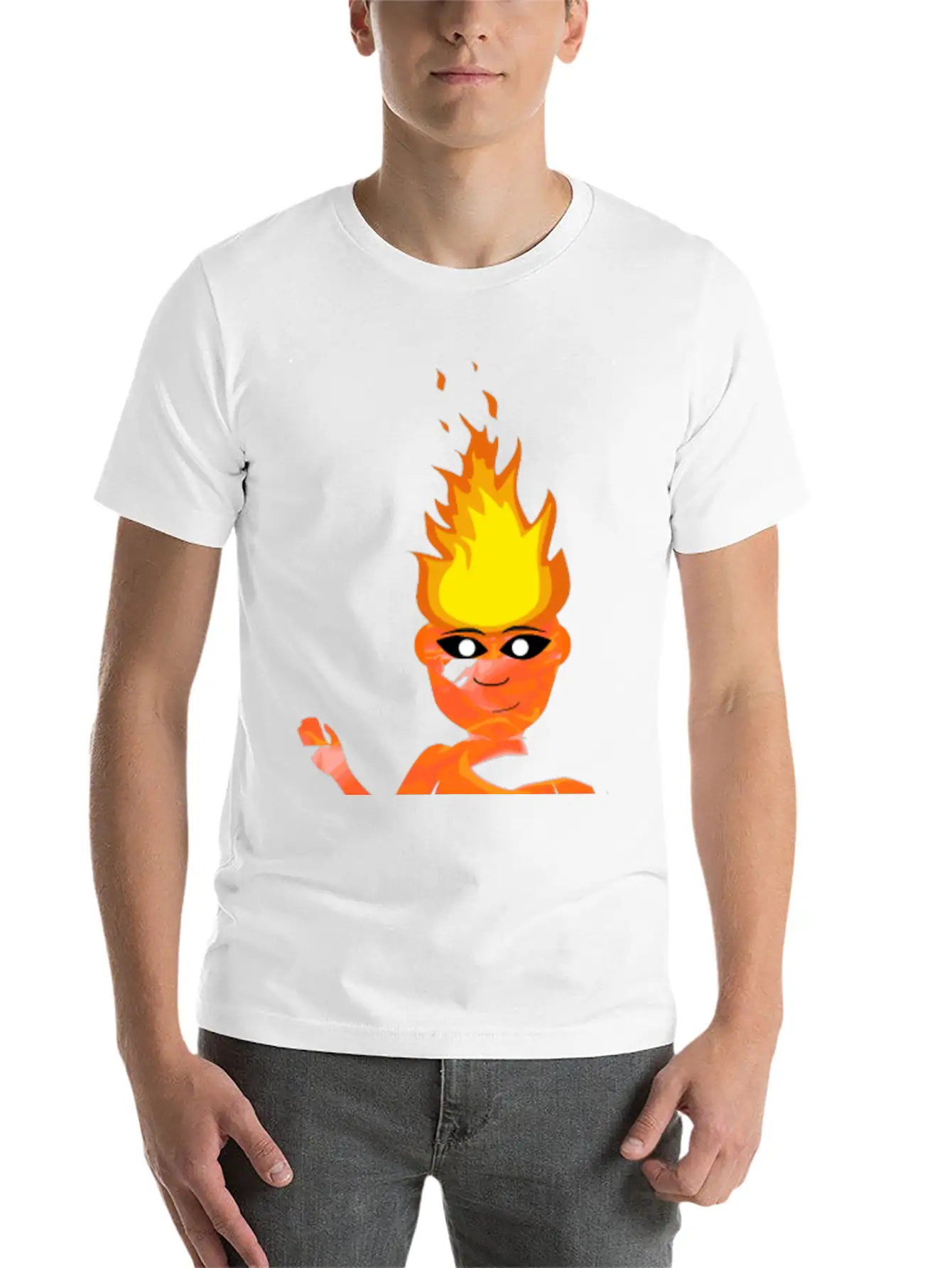 Flame Elemental Simmering Timeless Short Sleeve Tee – Comfy And Minimalist Design