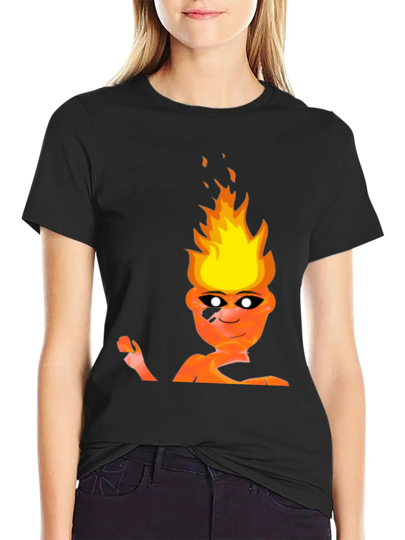 Flame Elemental Simmering Timeless Short Sleeve Tee – Comfy And Minimalist Design