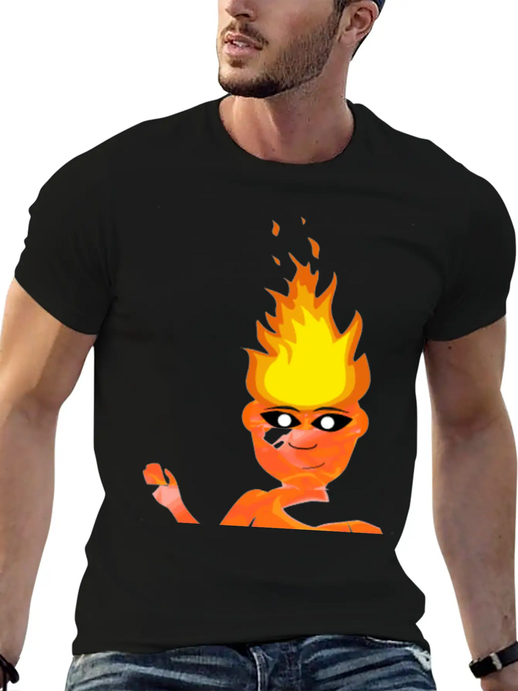 Flame Elemental Simmering Timeless Short Sleeve Tee – Comfy And Minimalist Design
